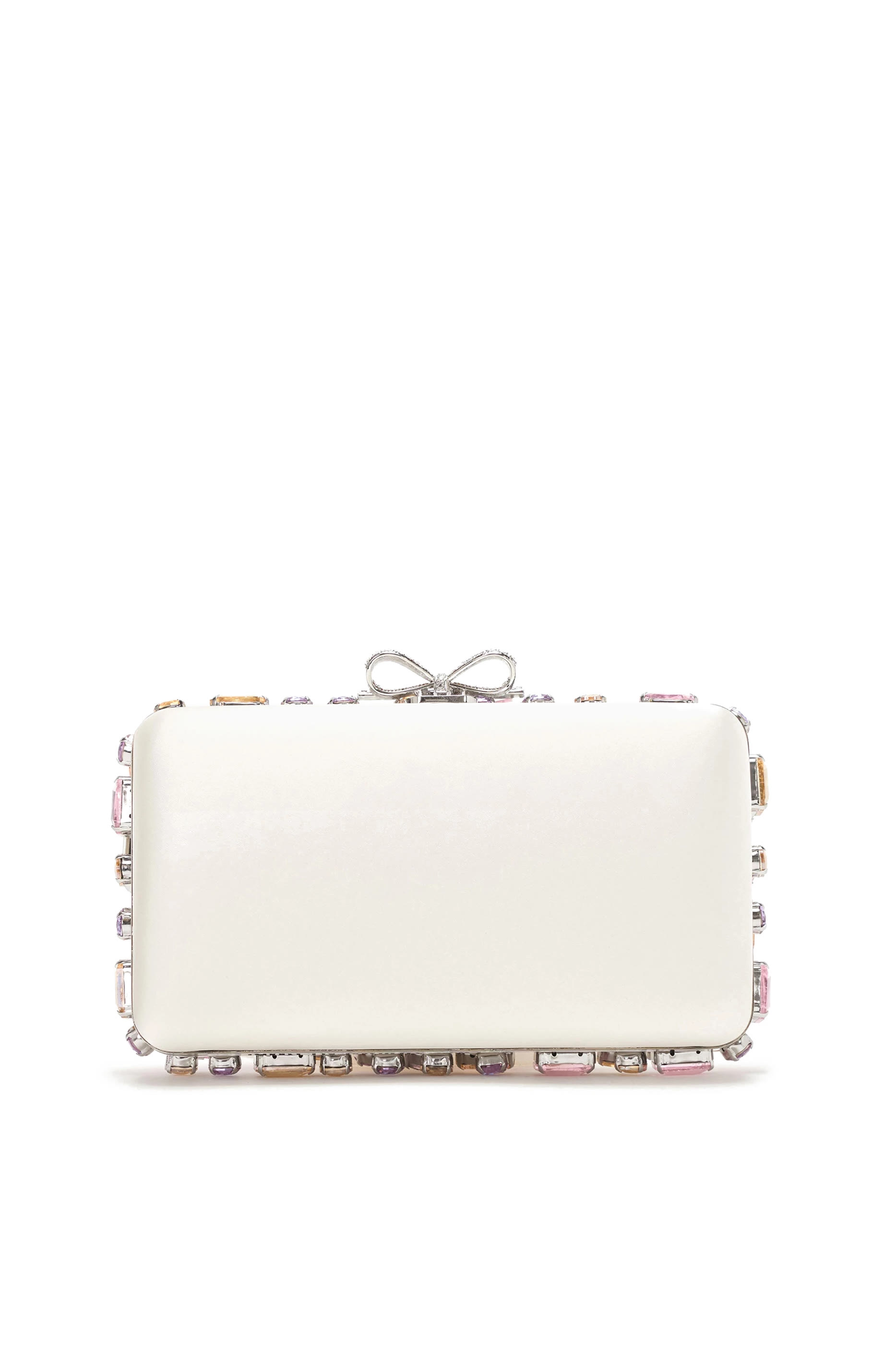 Multi Crystal Embellished Clutch Bag