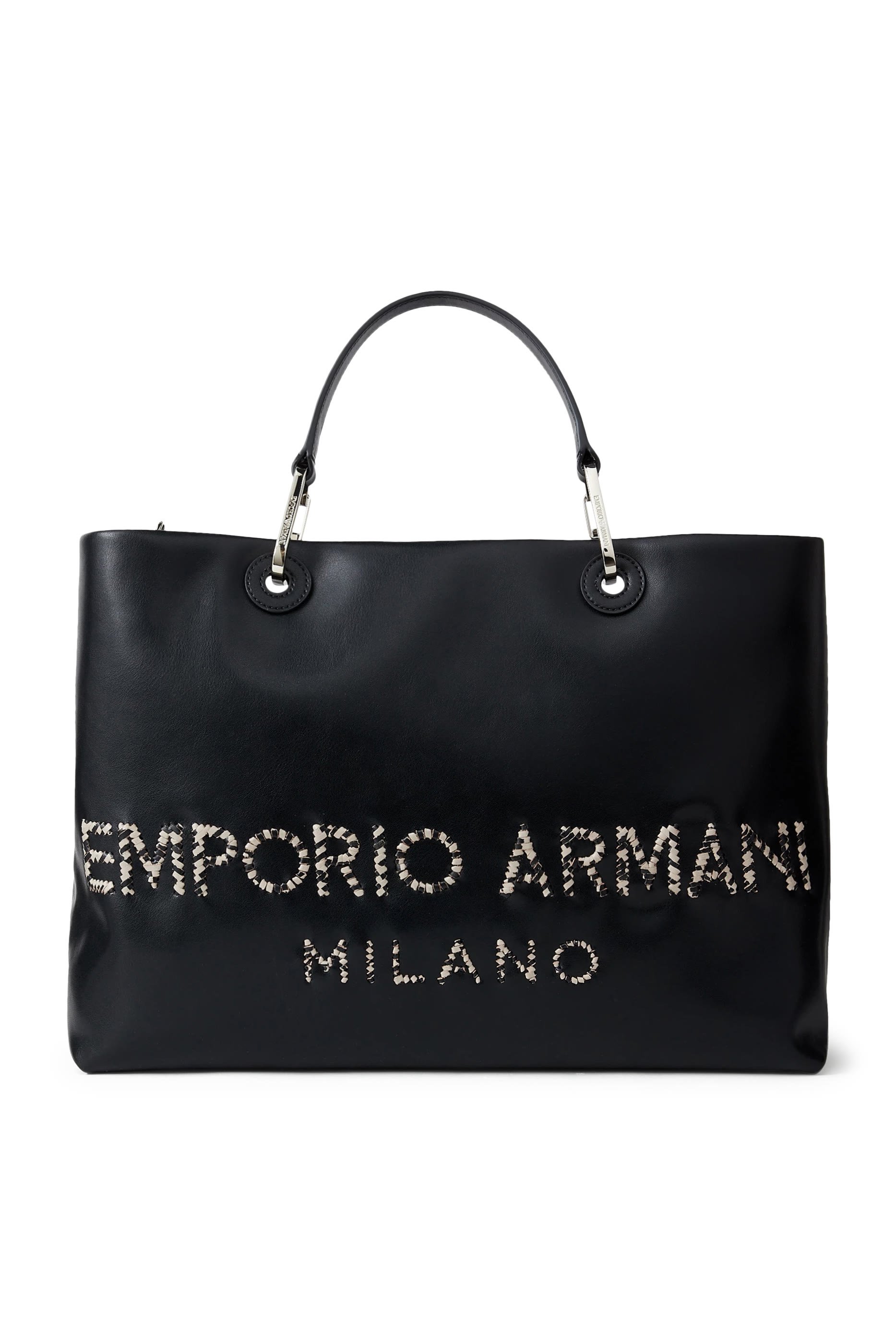 Logo Leather Tote Bag