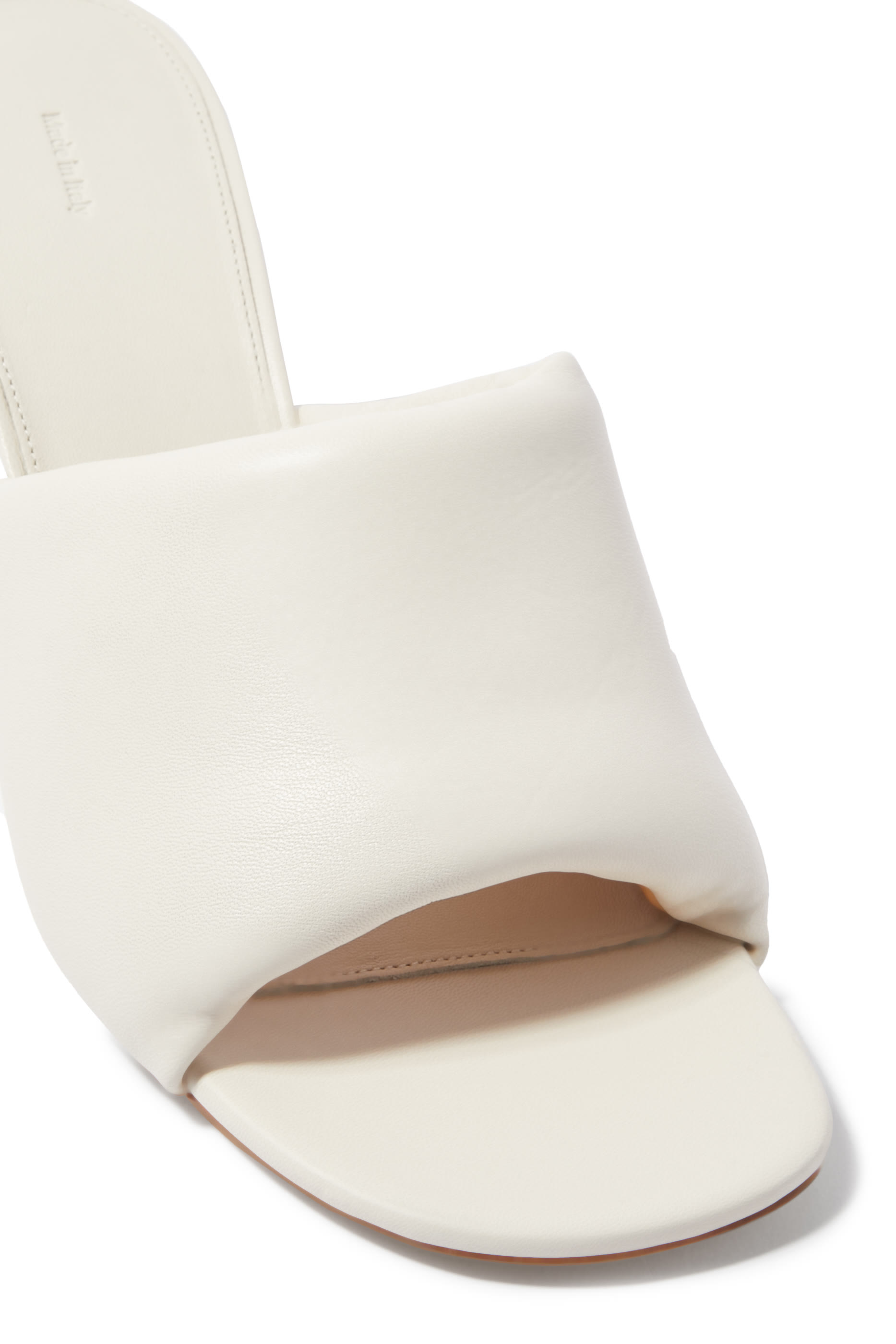 Chain Heel 80 Leather Mules