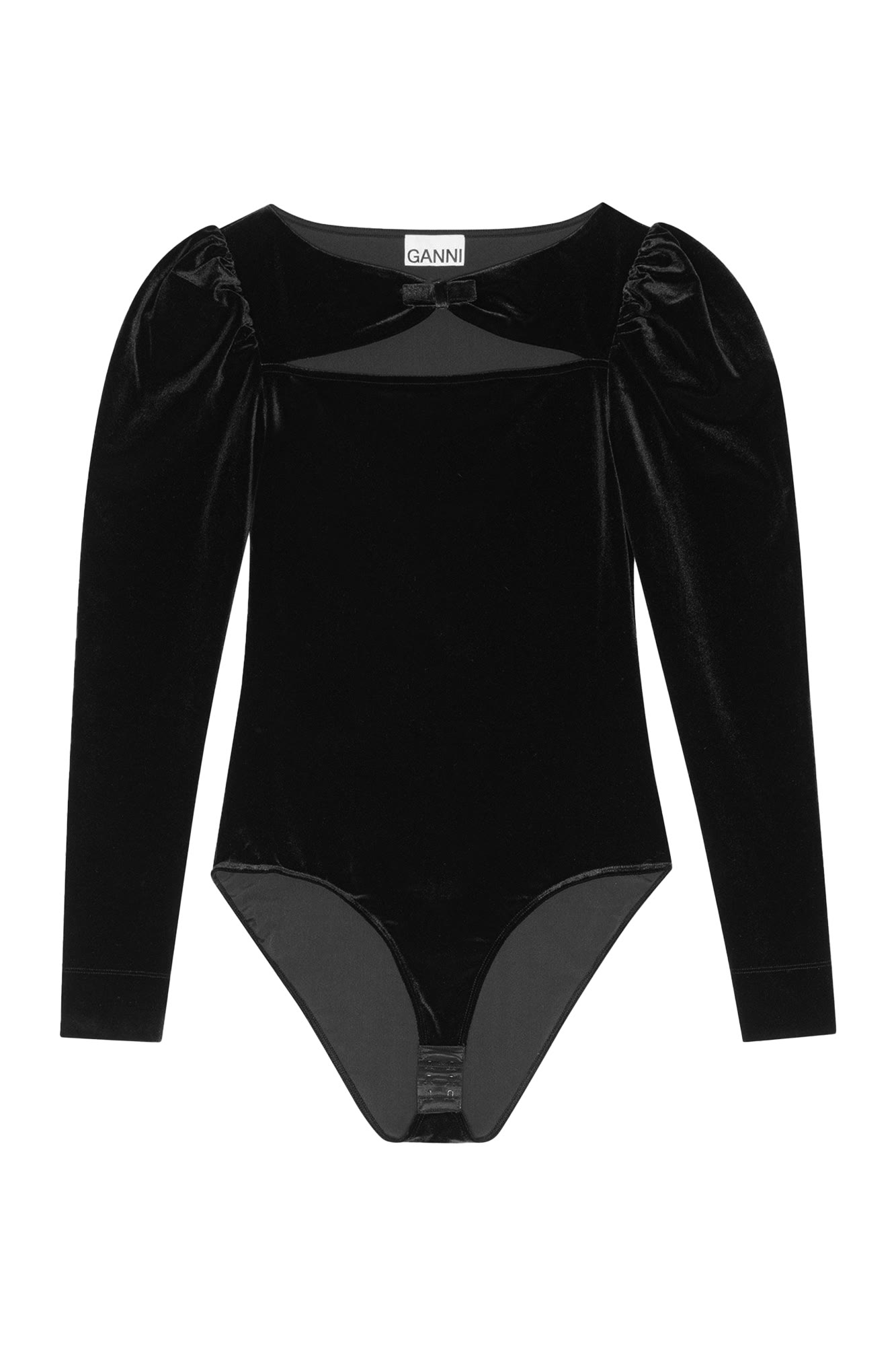 Cut-Out Velvet Bodysuit