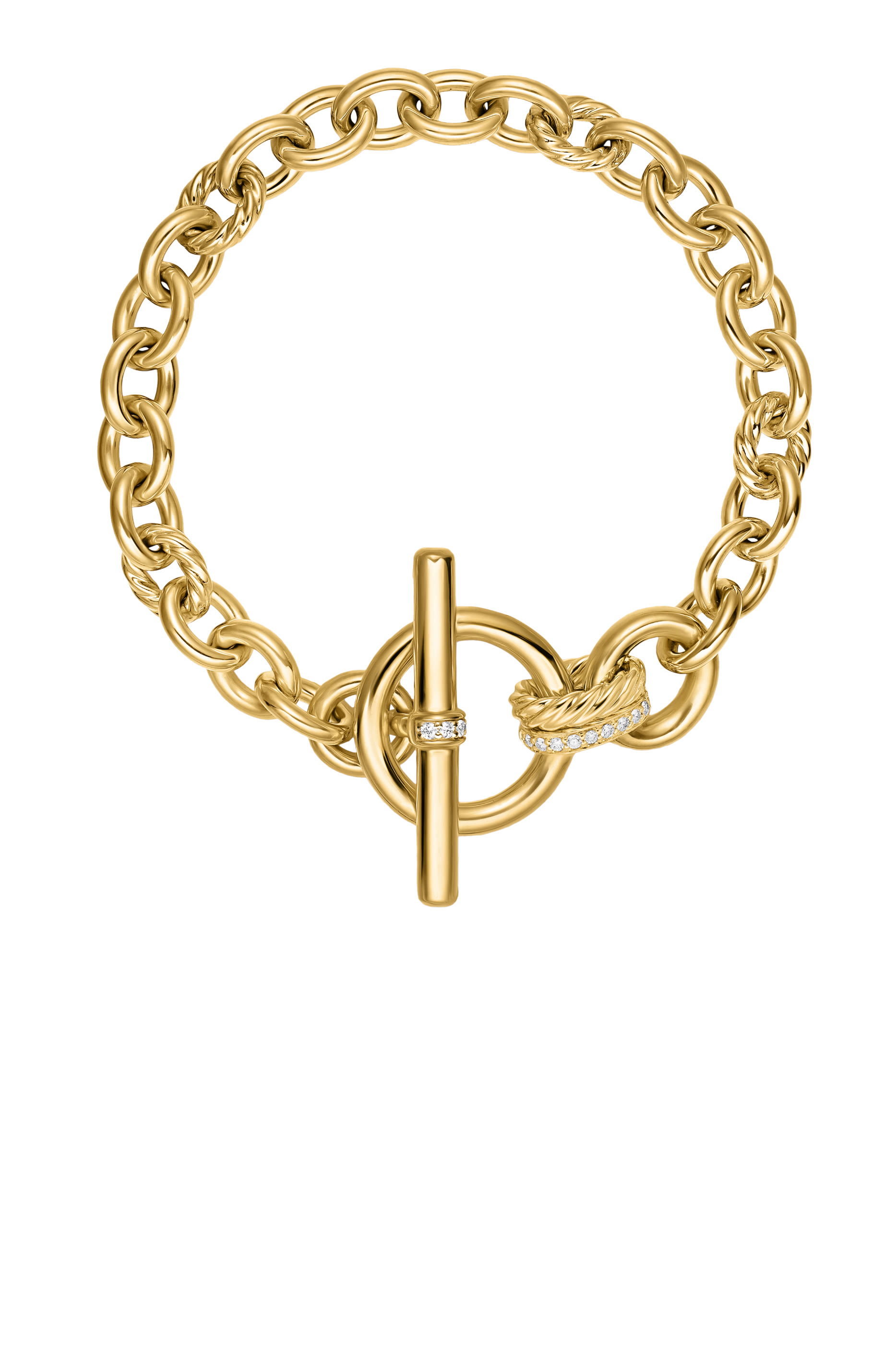 DY Mercer® Toggle Chain Bracelet, 18K Yellow Gold & Diamonds