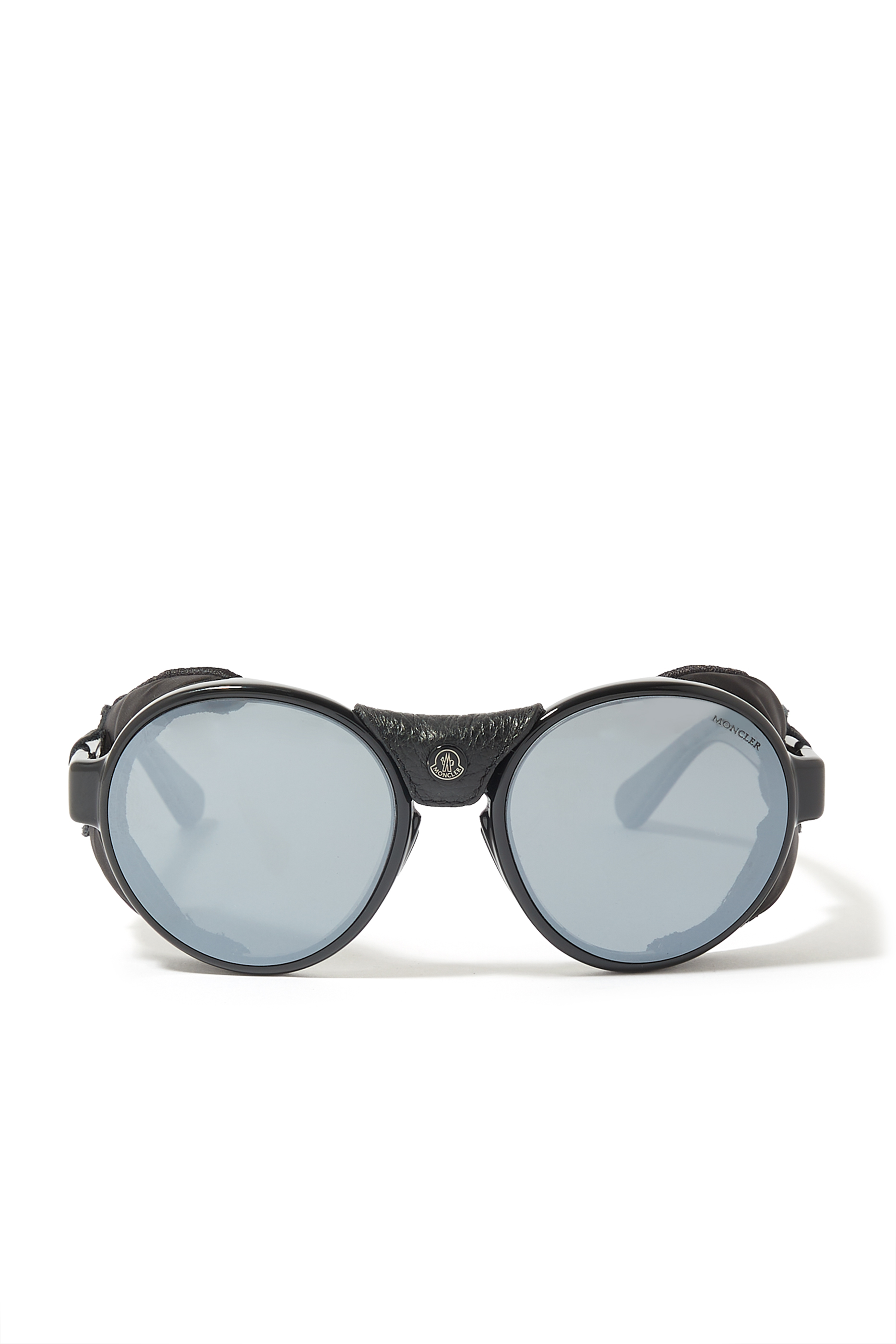 Steradian Oversized Round Sunglasses with Side Protectors