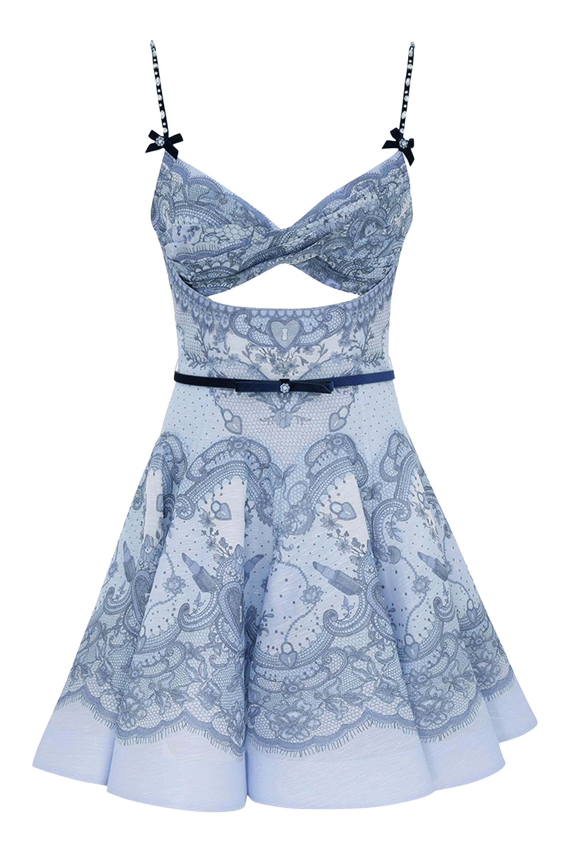 Crush Twist Front Mini Dress