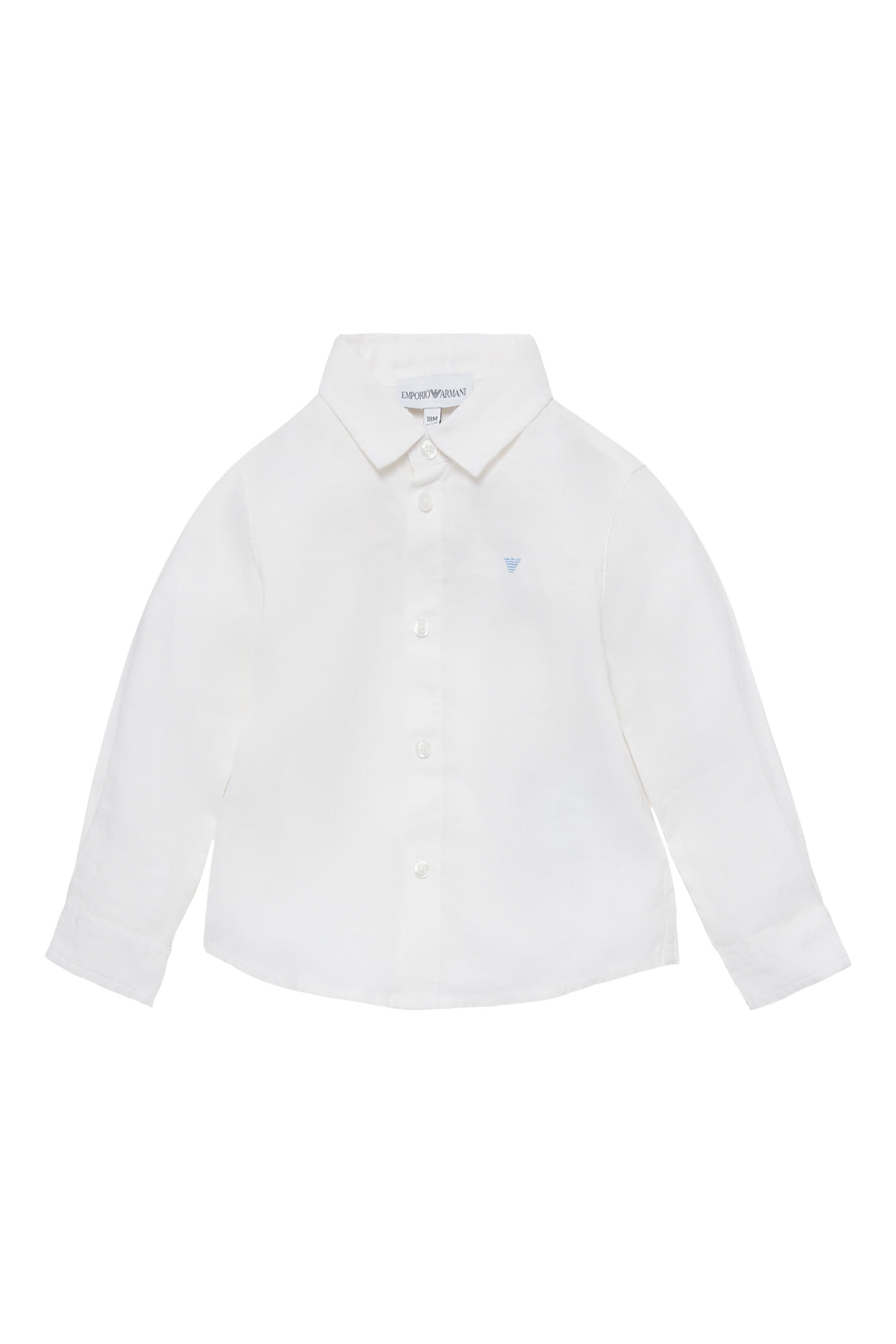 Kids Embroidered Eagle Linen Shirt