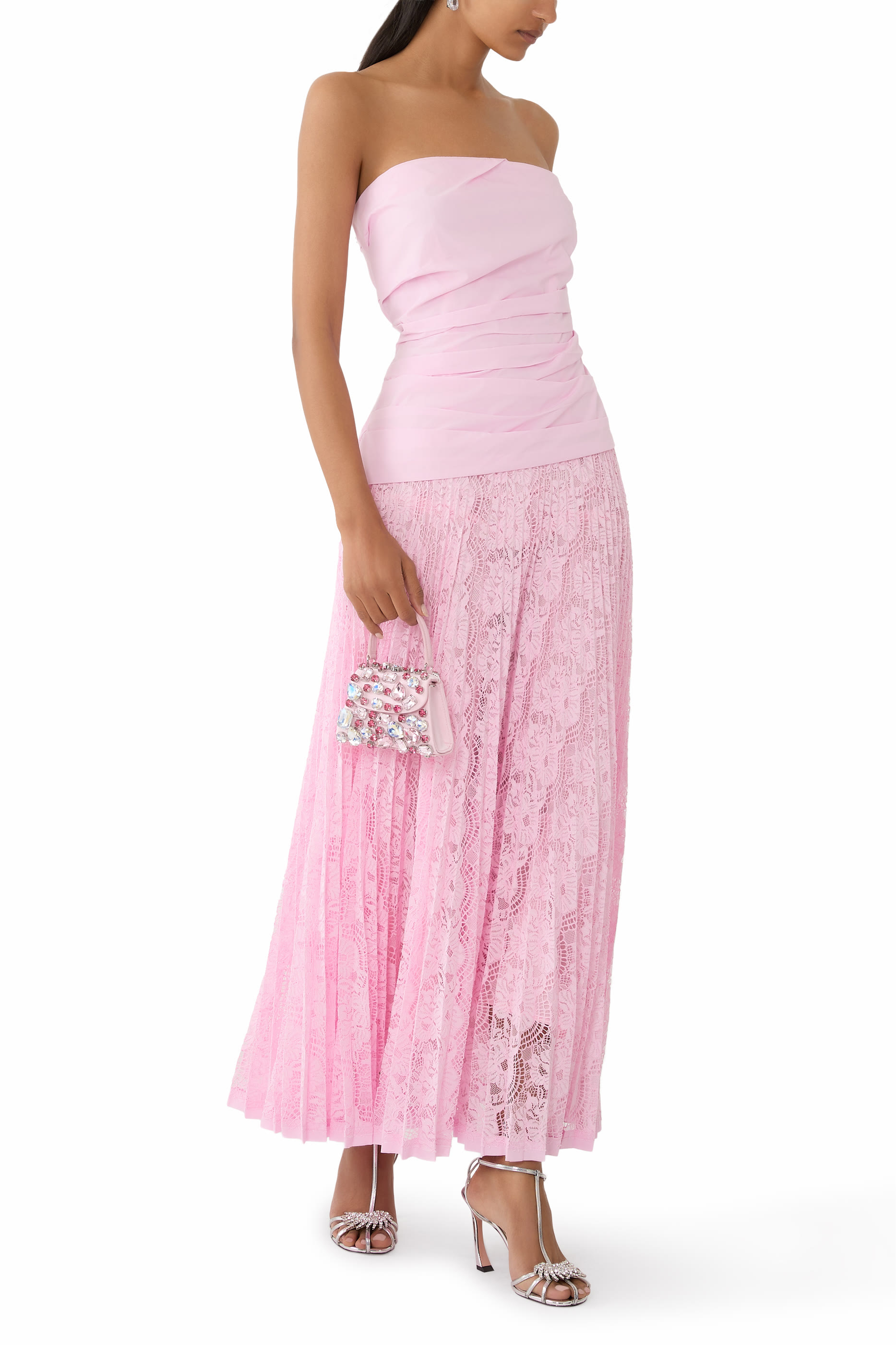 Annalise Cotton Lace Midi Dress