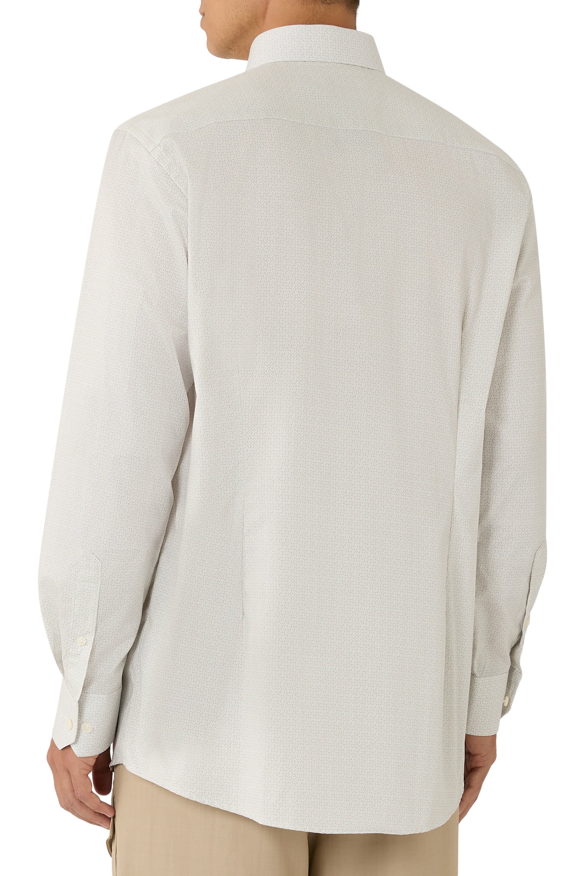 Micro Print Signature Twill Shirt