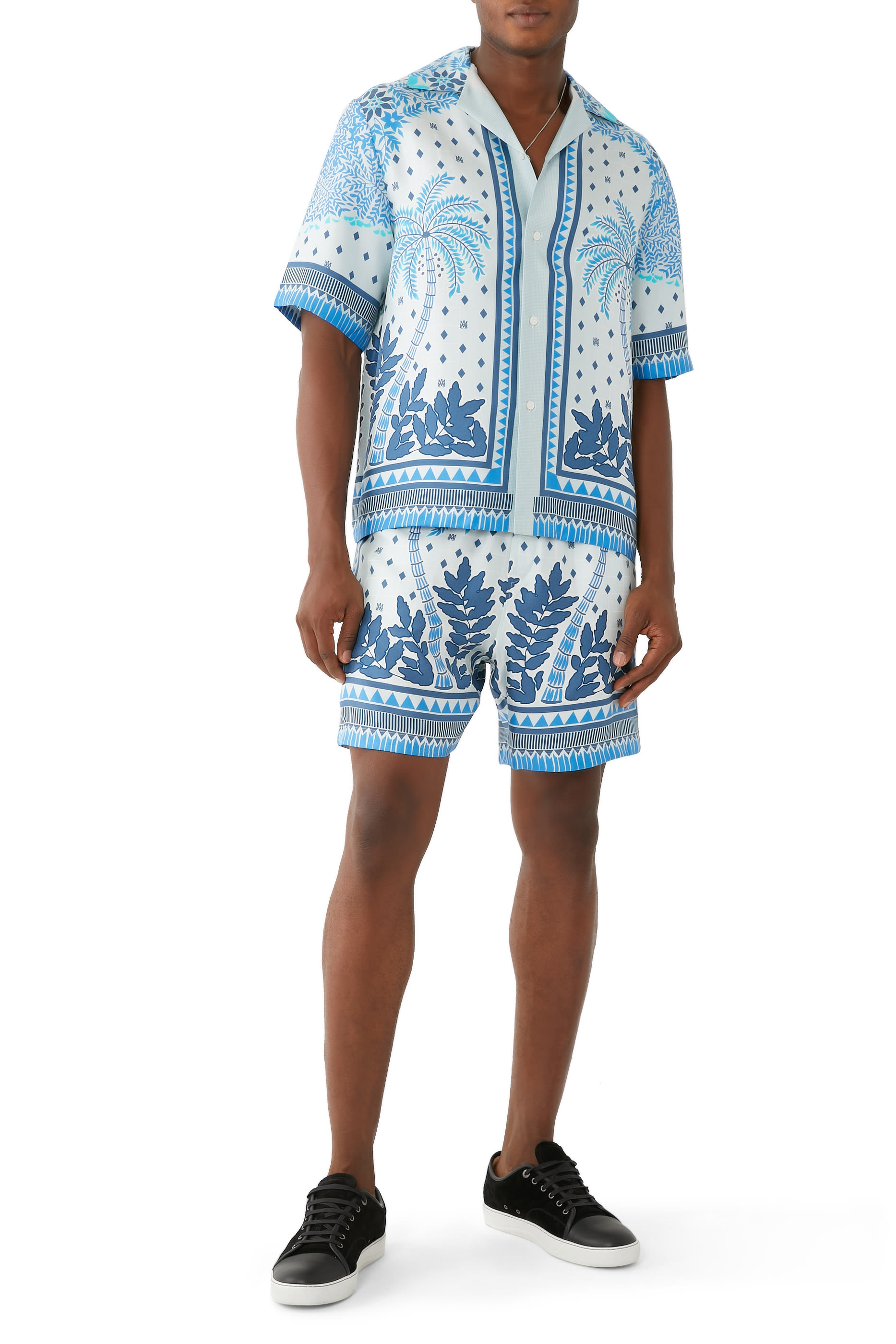 Palm Tree Silk Twill Shirt