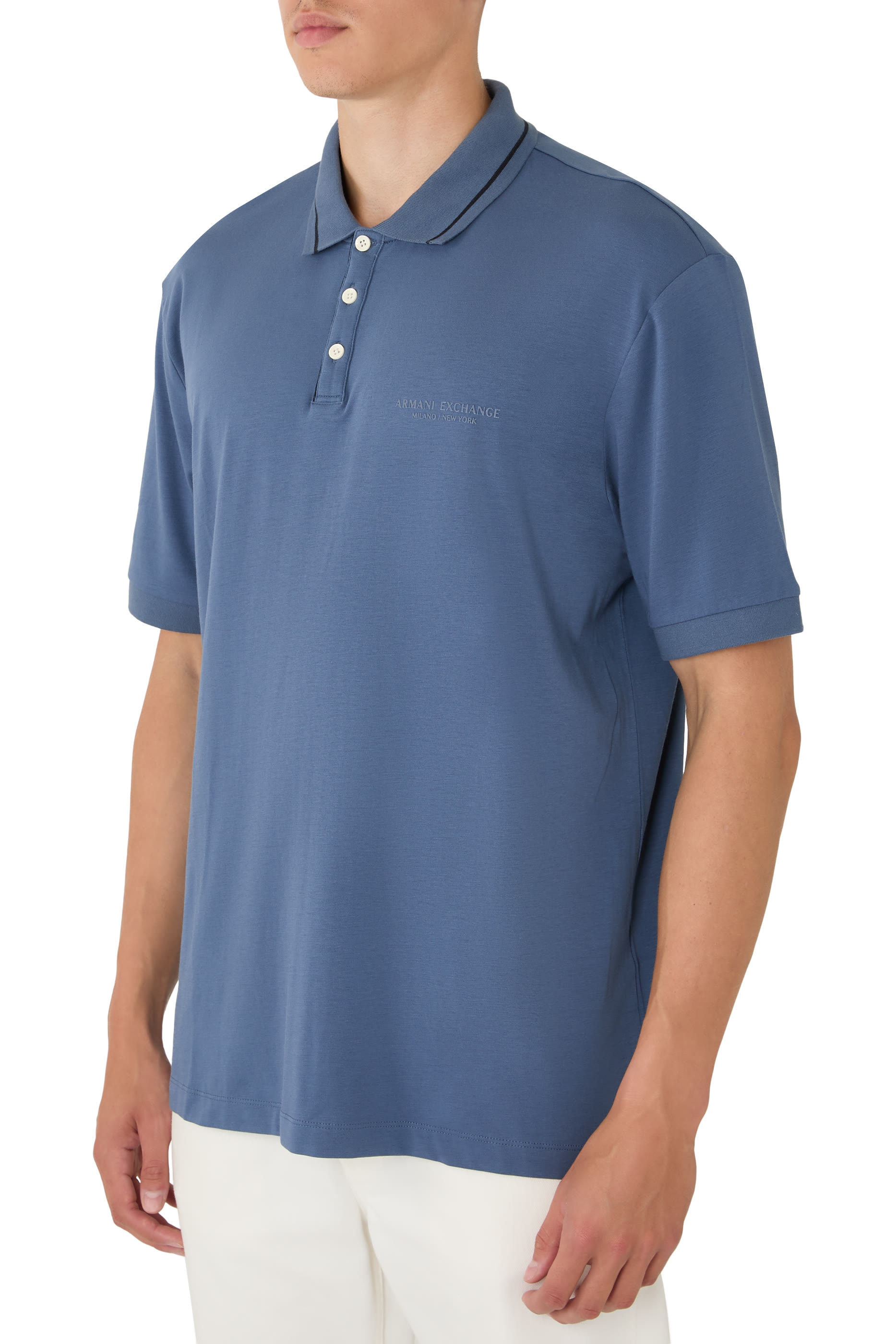  Regular Fit Polo Shirt in Stretch Jersey