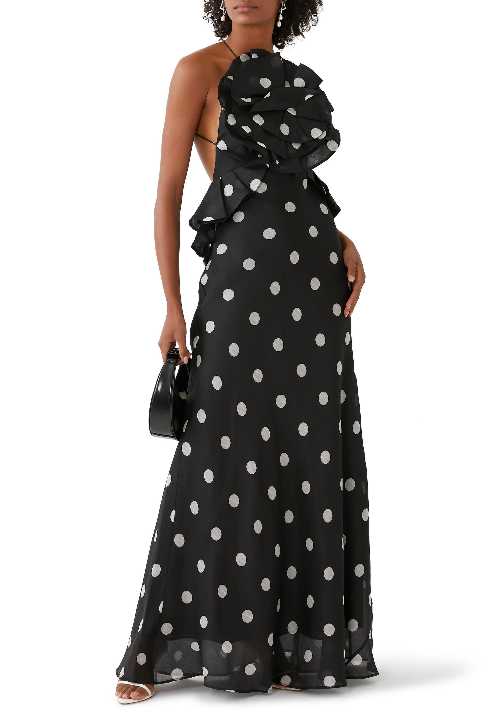 Crush Ruffle Halter Maxi Dress