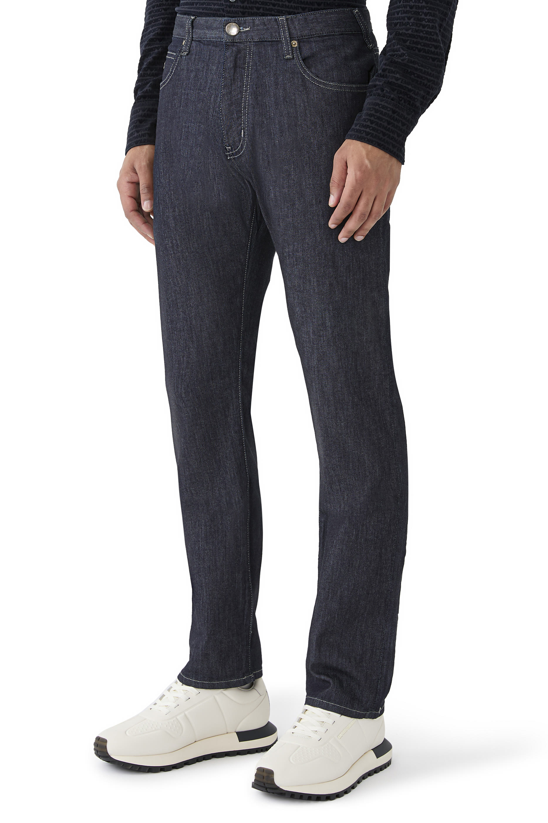 Straight Denim Pants