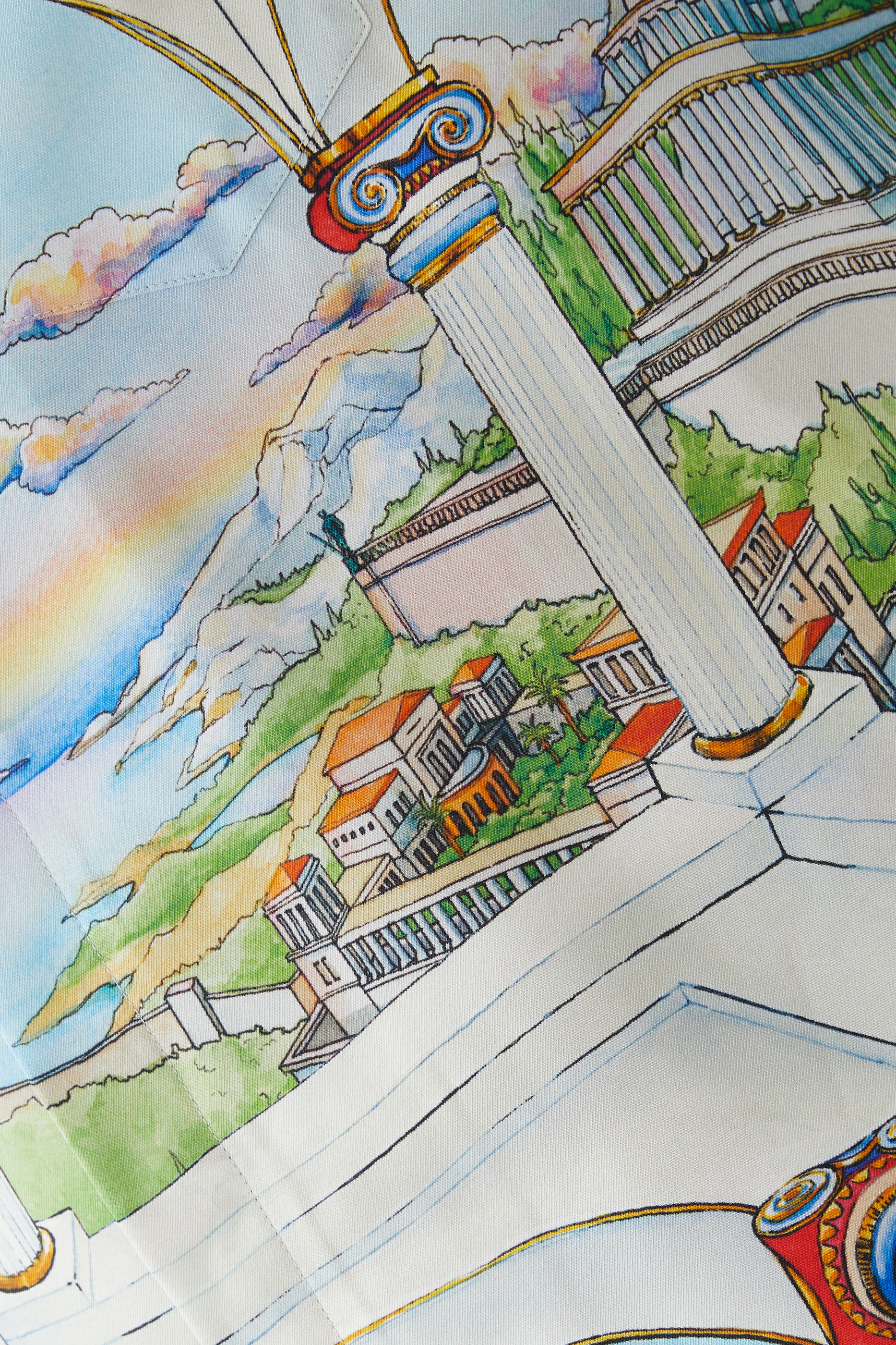 Long Sleeve Cuban Collar Shirt