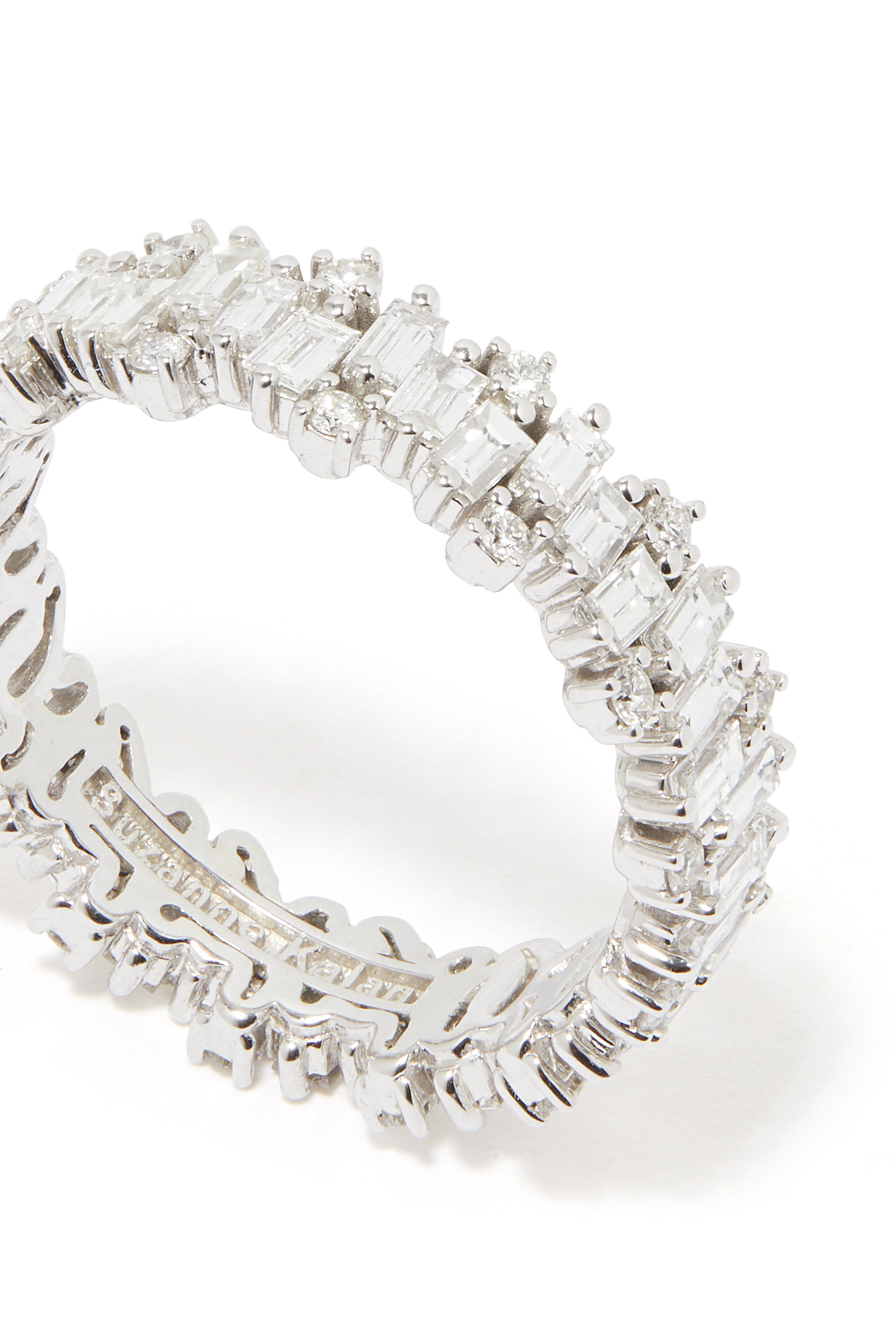 Icon Eternity Band Ring, 18k White Gold & Diamonds