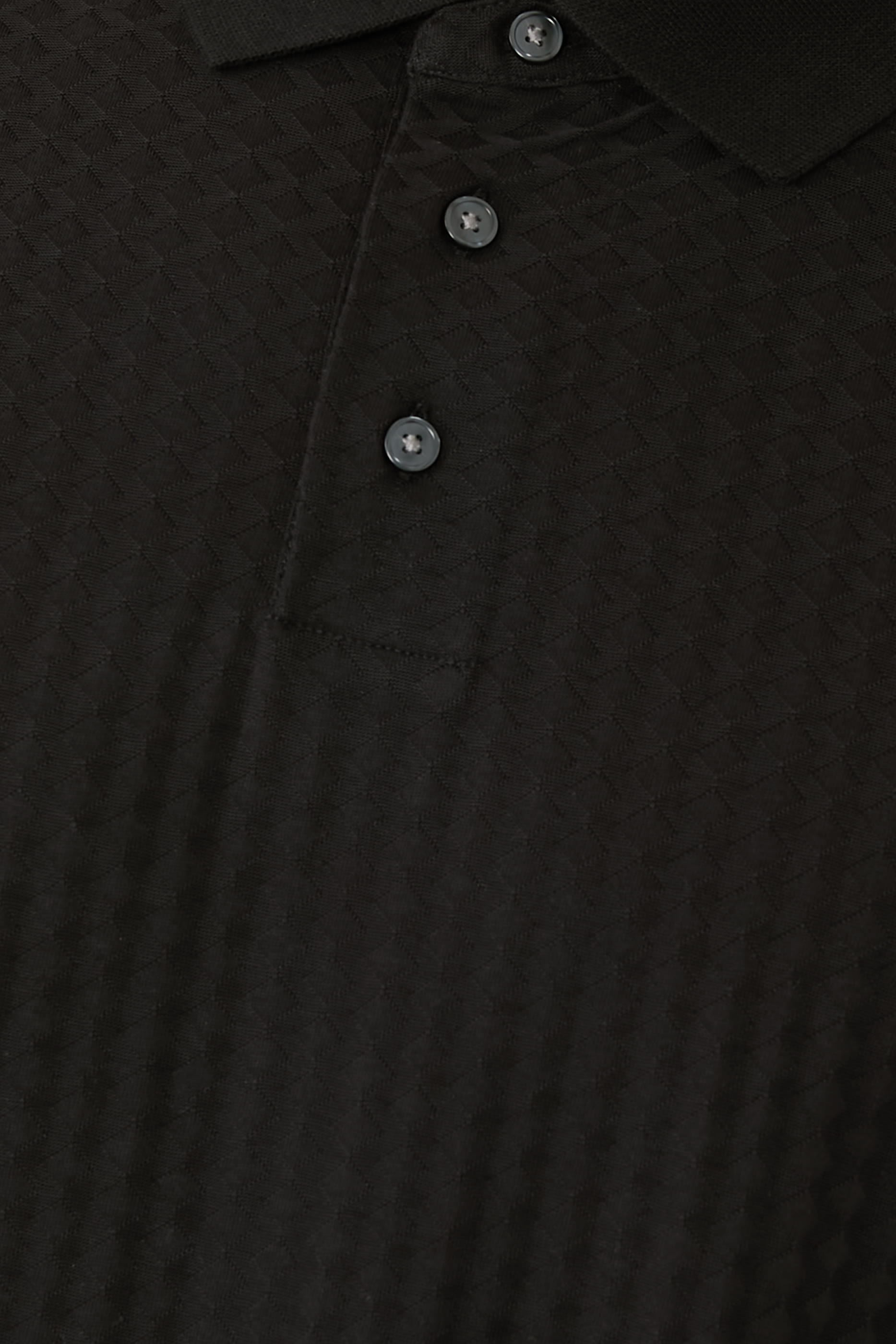 Horizontal Stripe Effect Polo Shirt