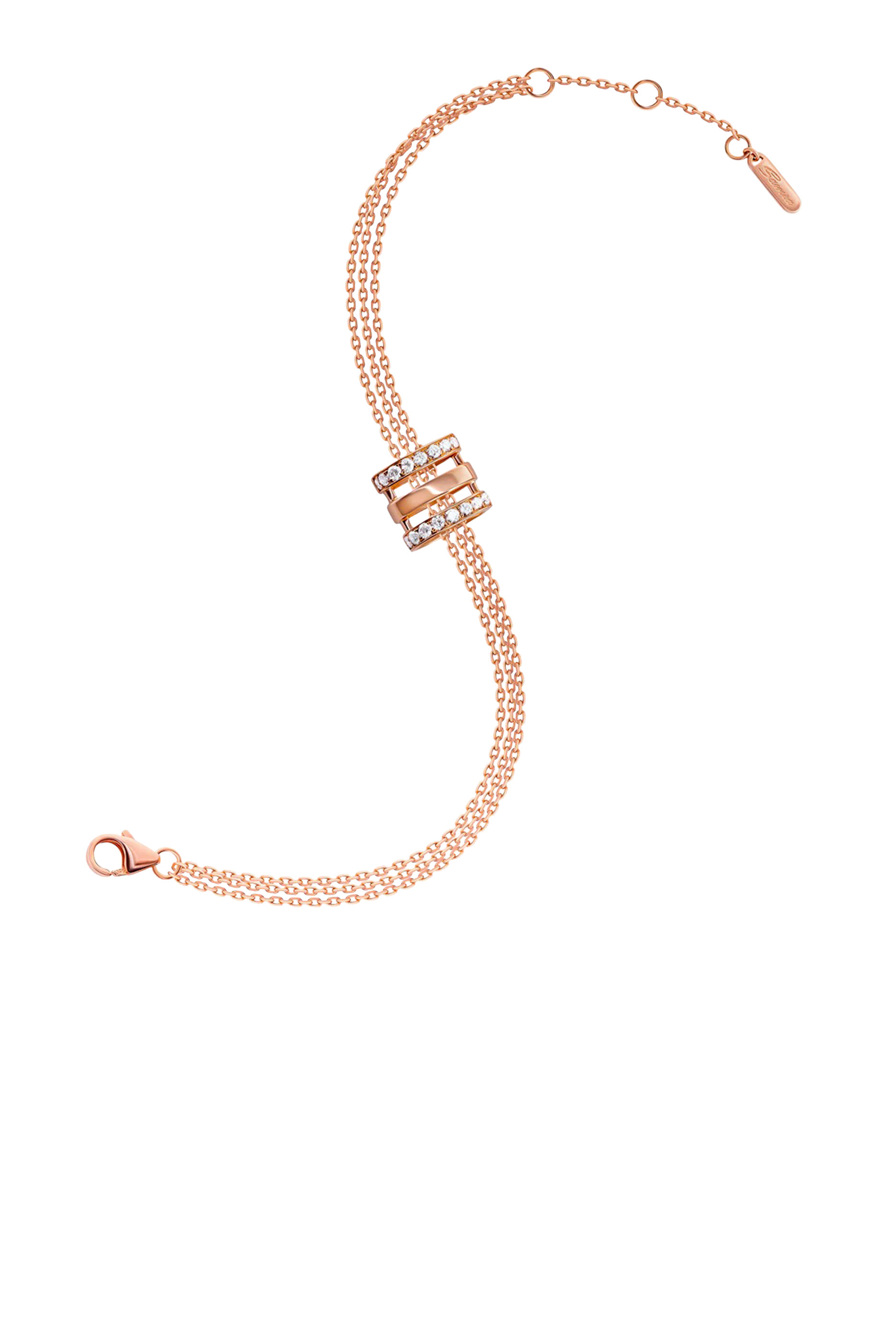 Wid Single Bracelet, 18k Rose Gold & Diamonds