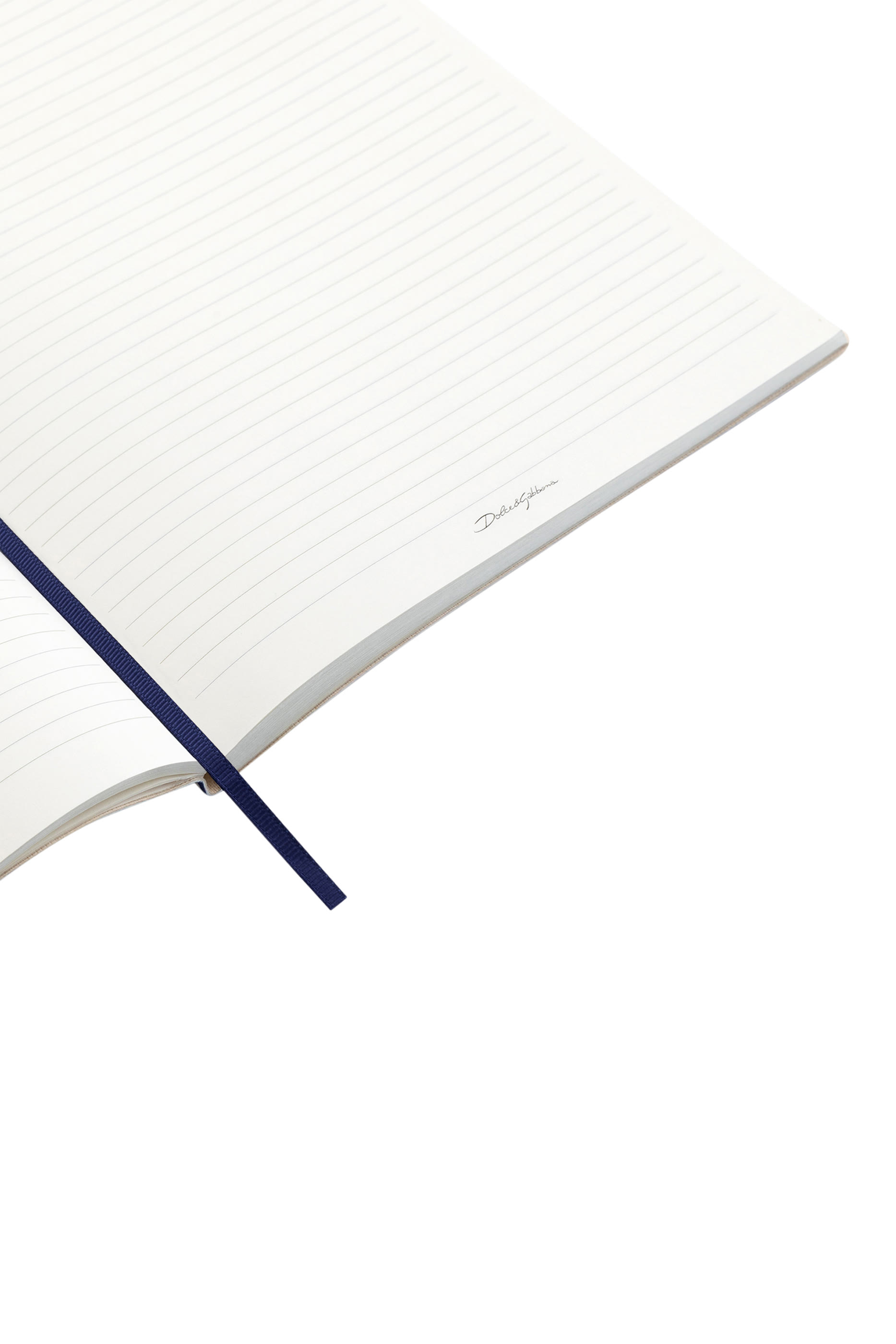 Blu Mediterraneo Large Ruled Notebook with Textile Cover