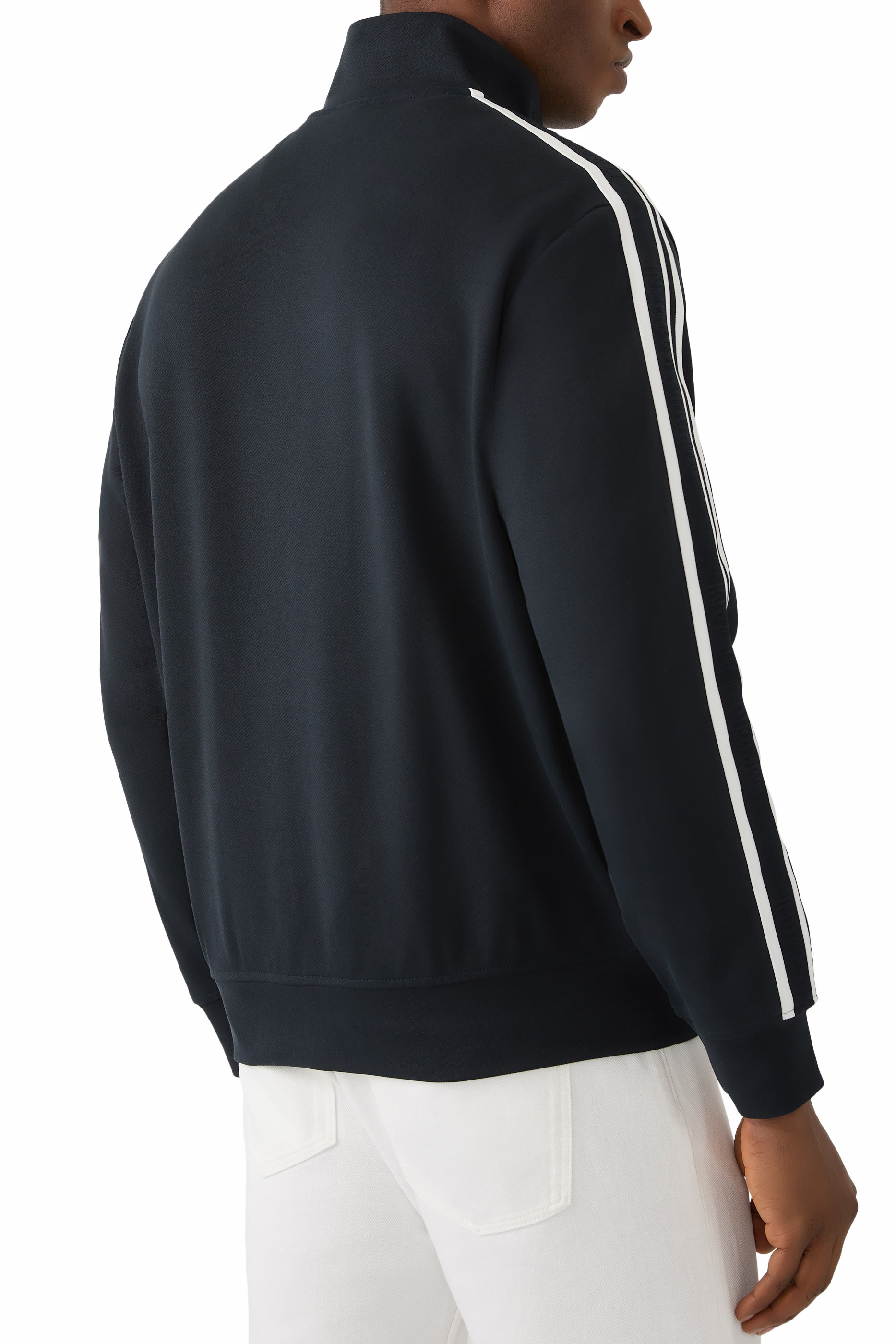 Zip-Up Jersey Sweatshirt
