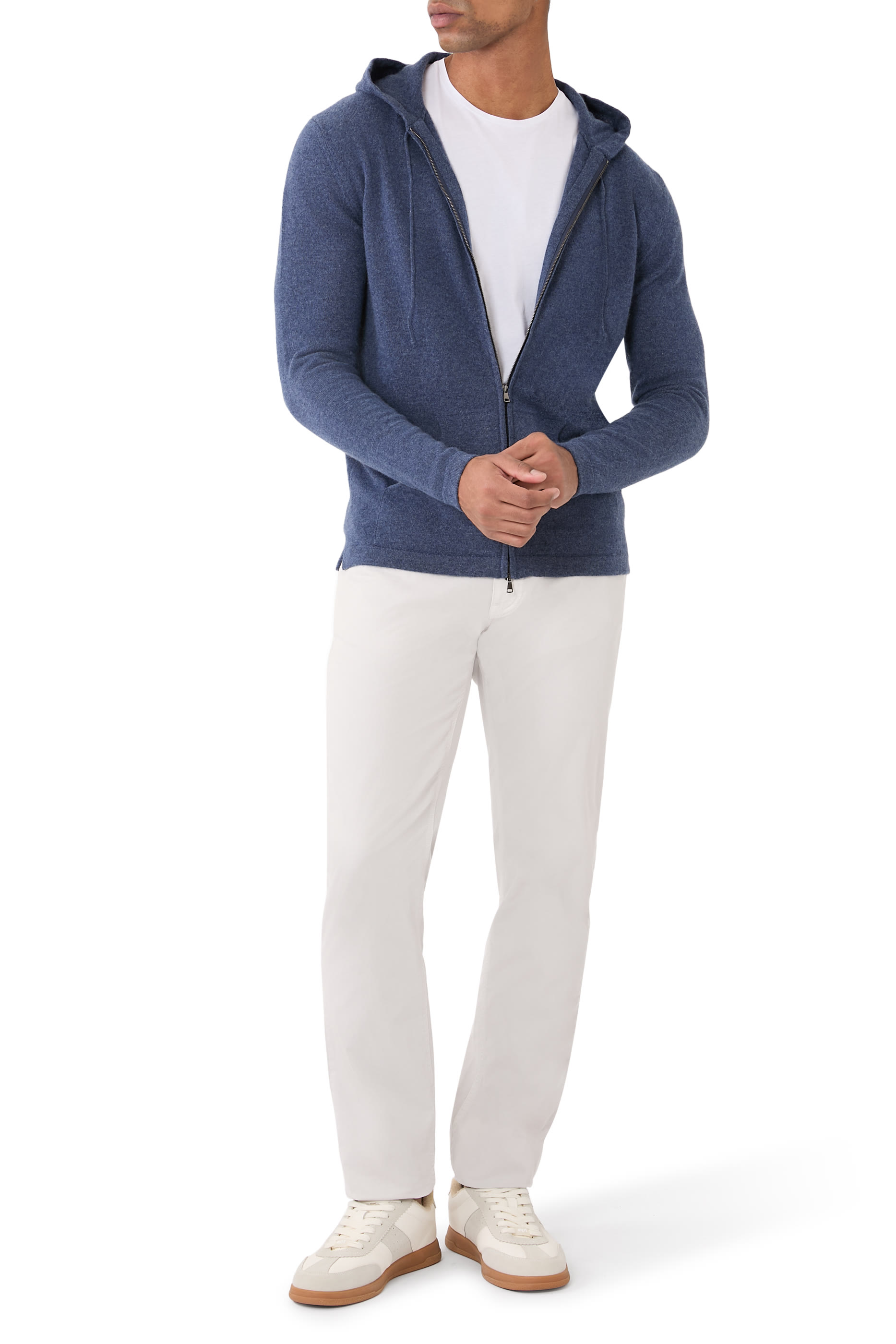 2-Ply Cashmere Zip Hoodie