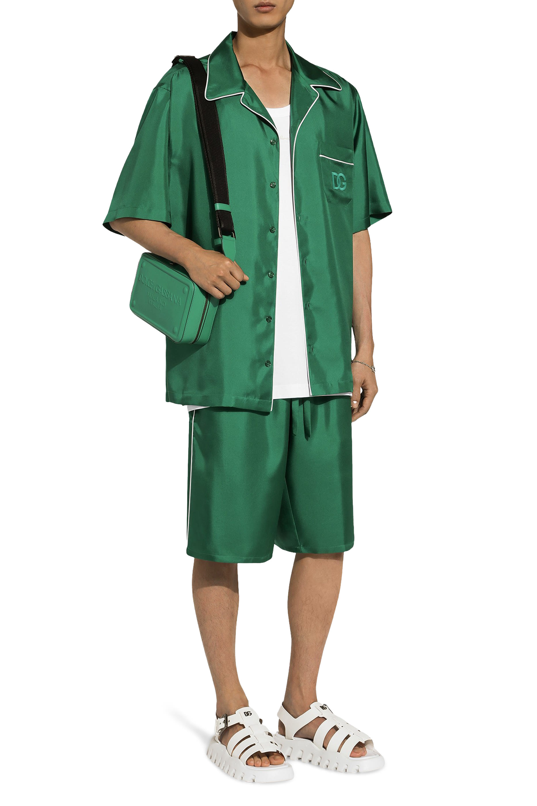 DG Embroidery Silk Twill Shirt