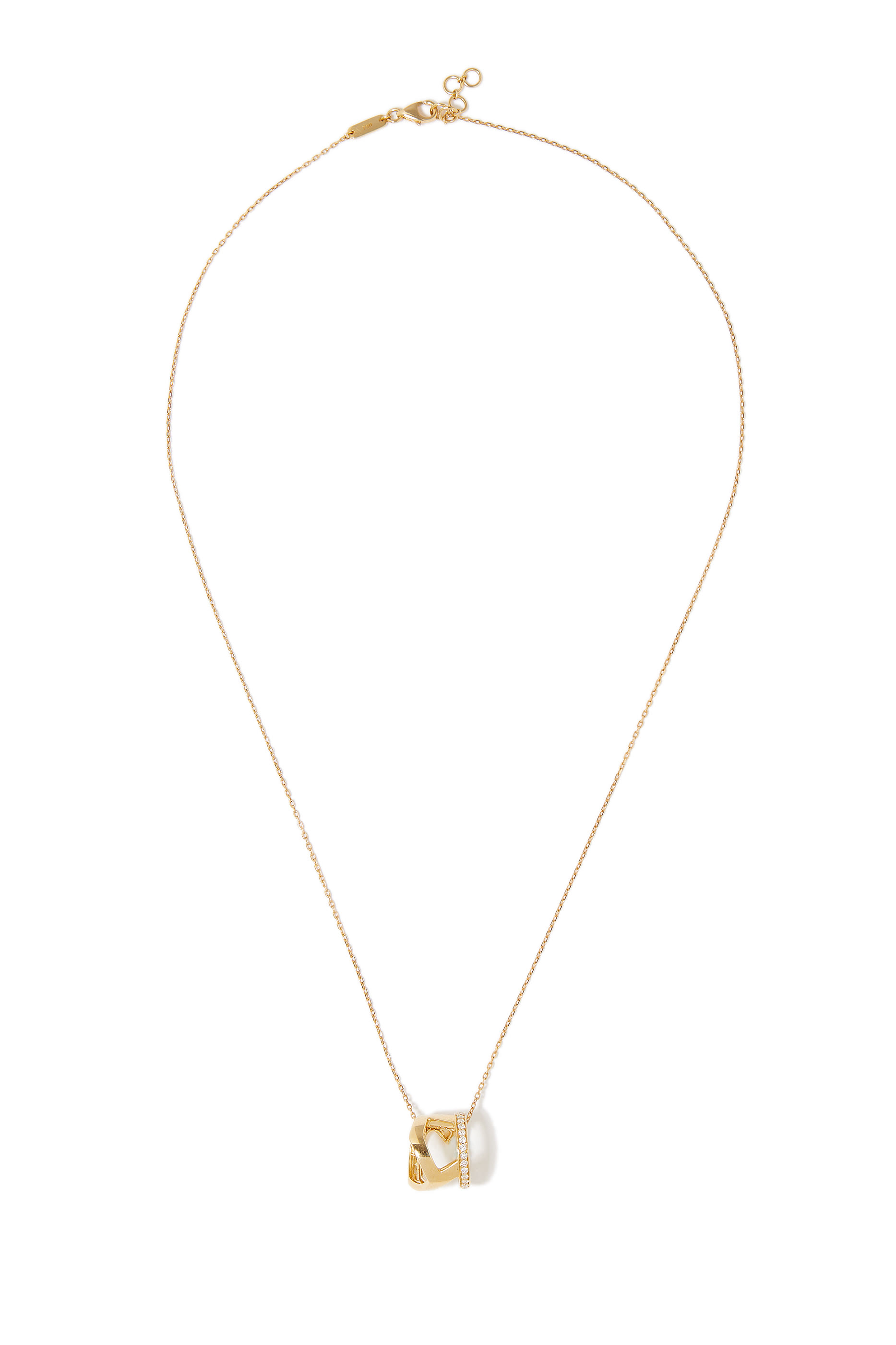 Hobb/Love Diamond Pendant, 18k Gold & Diamonds
