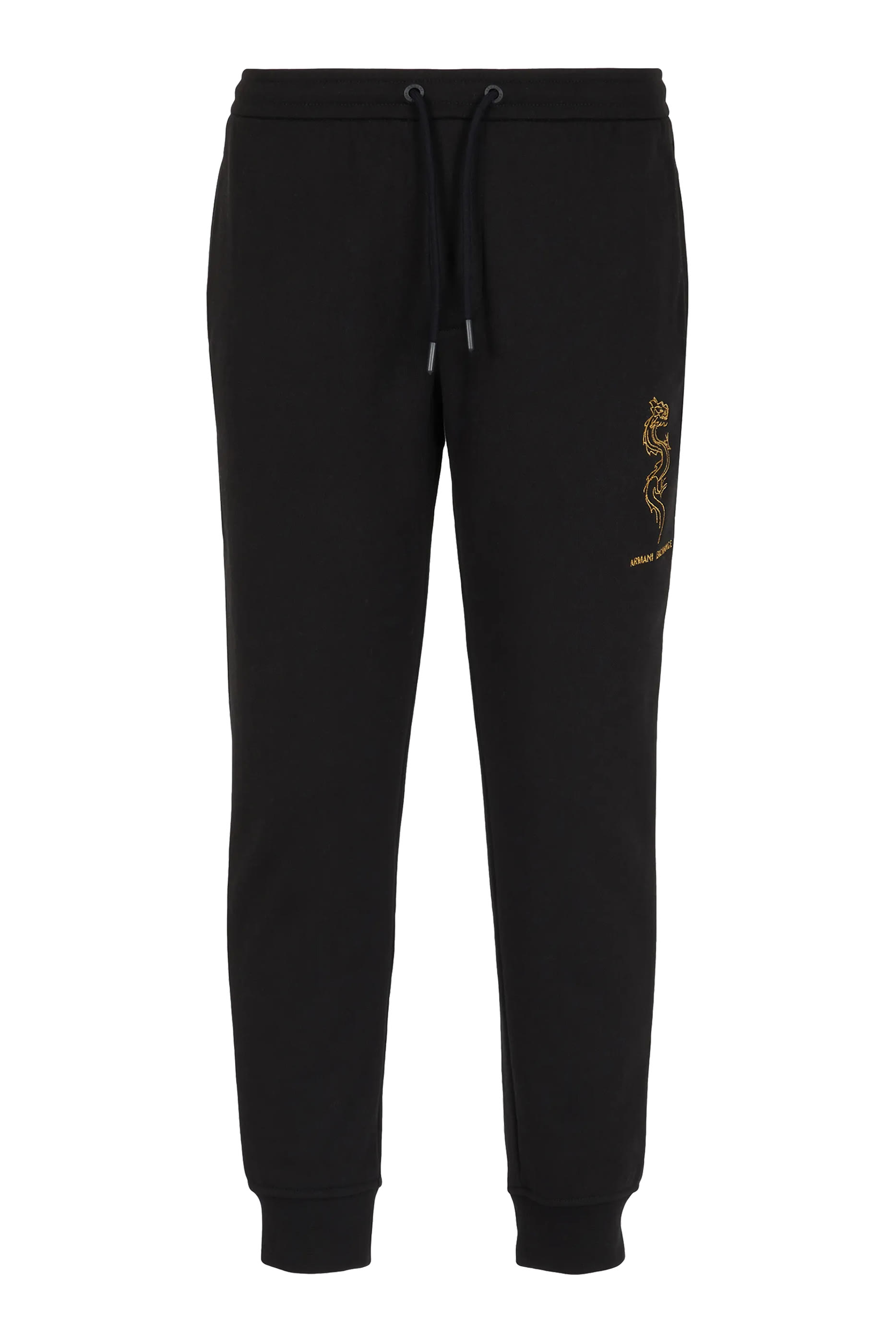 Dragon Embroidery Cotton Jersey Sweatpants