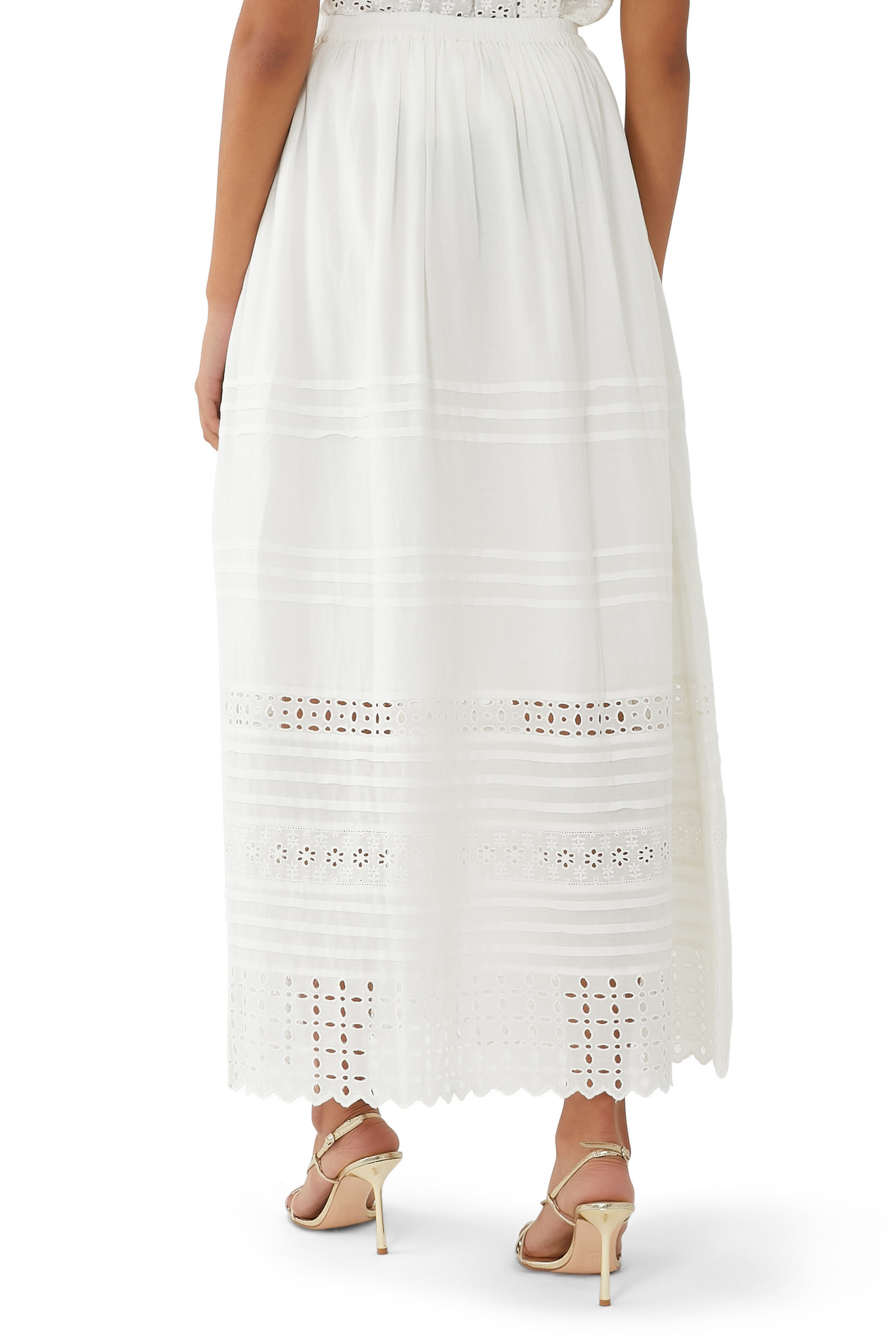 Love in the Afternoon Lace Maxi Skirt