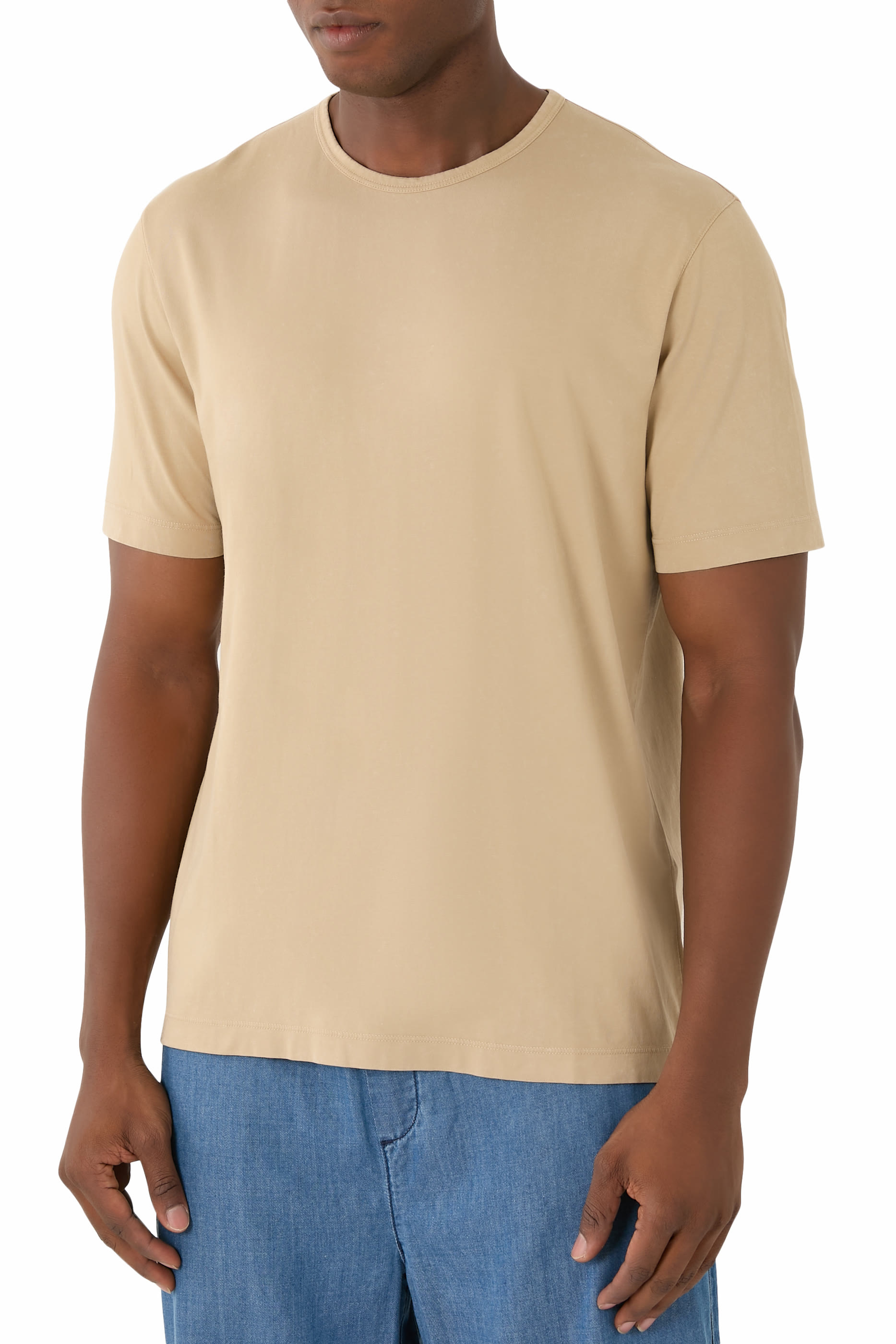 Ribbed Crewneck T-Shirt