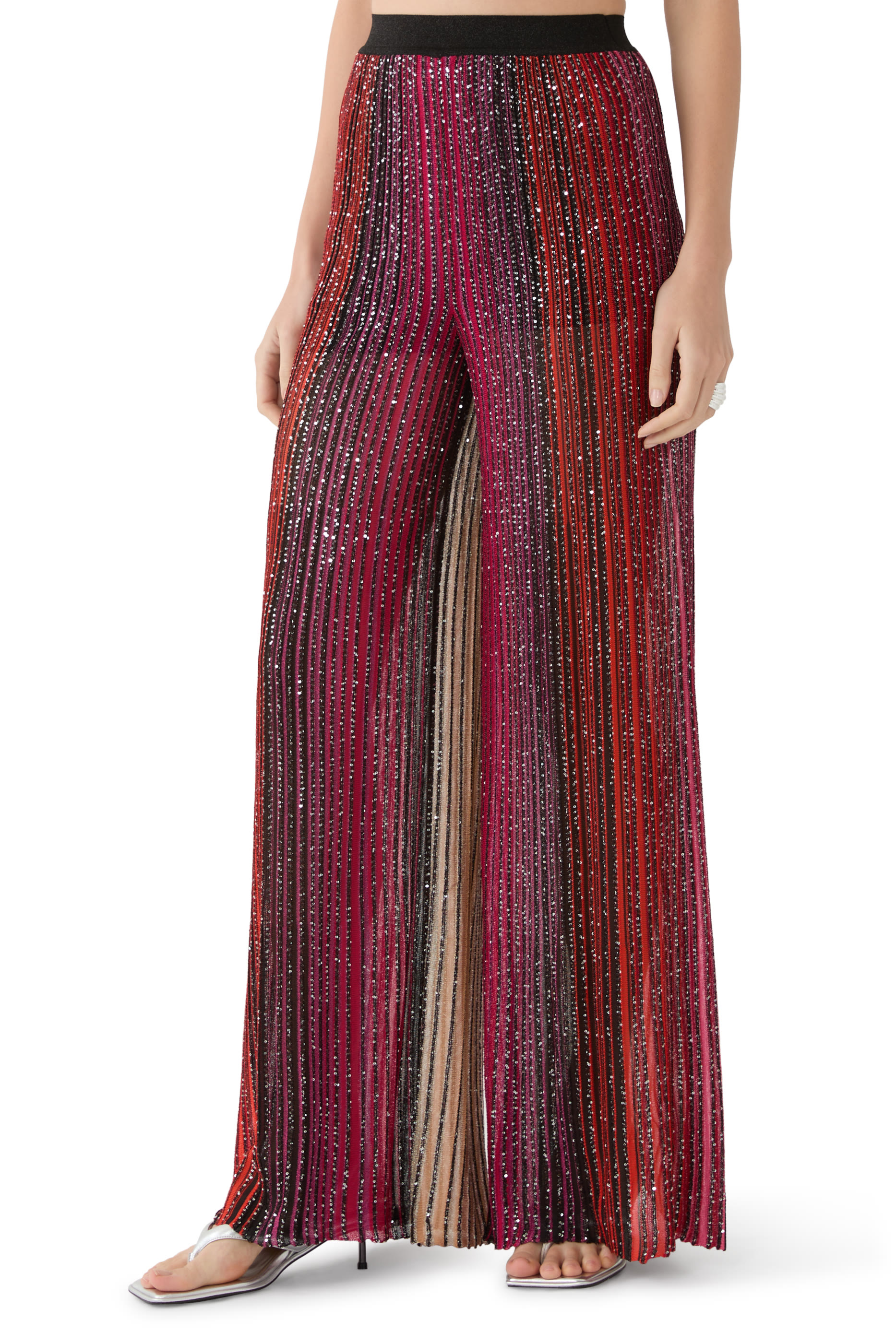  Sequins Straight Leg Pants 