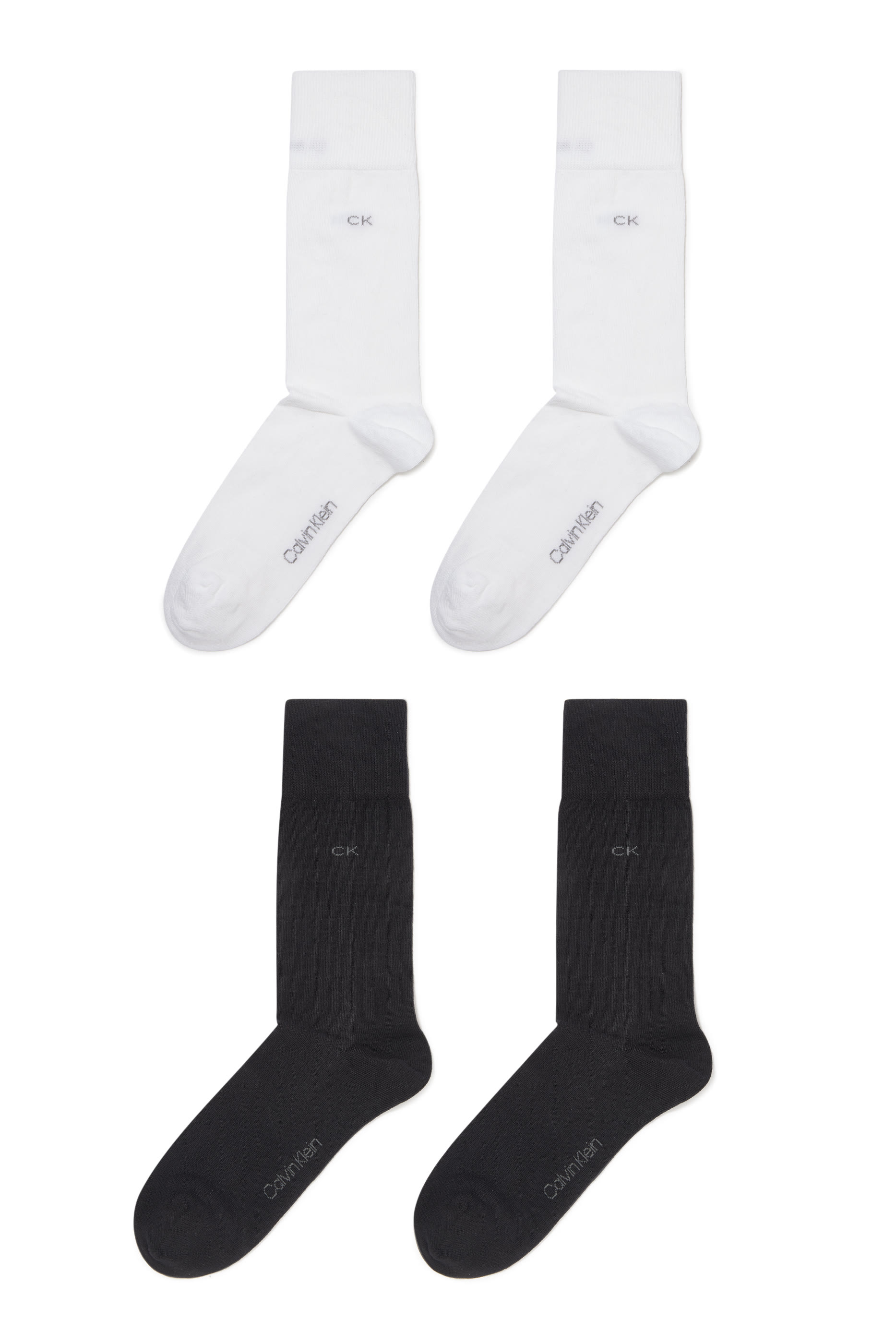 Casual Flat Knit Socks, Set of 2
