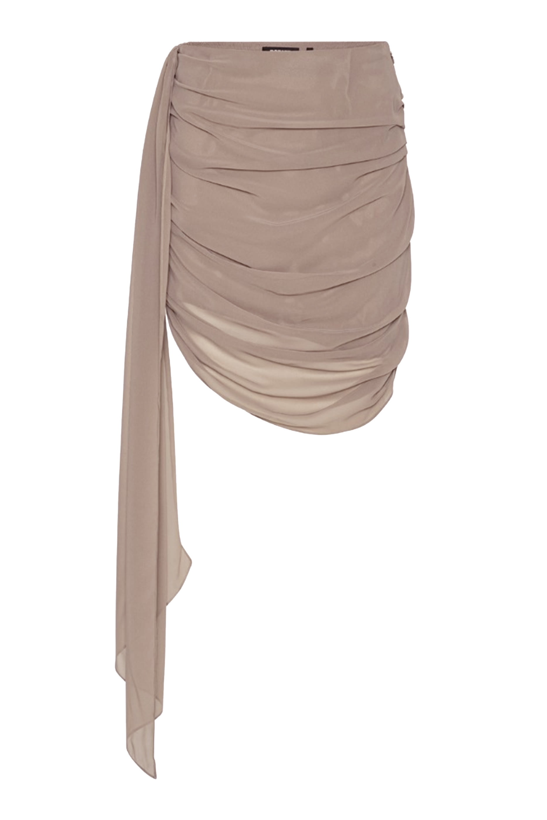 Chiffon Draped Mini Skirt