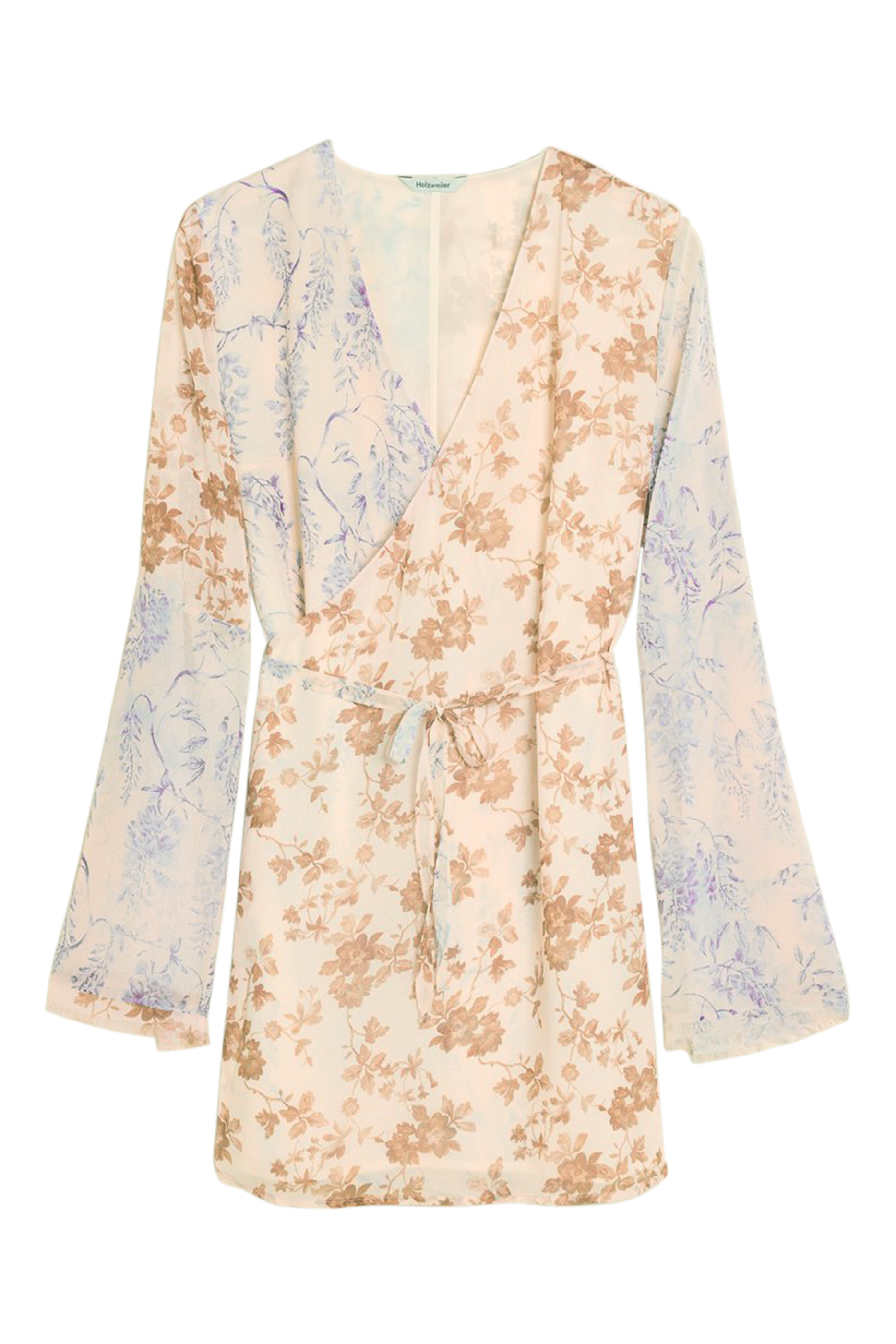 Patchwork Wrap Dress