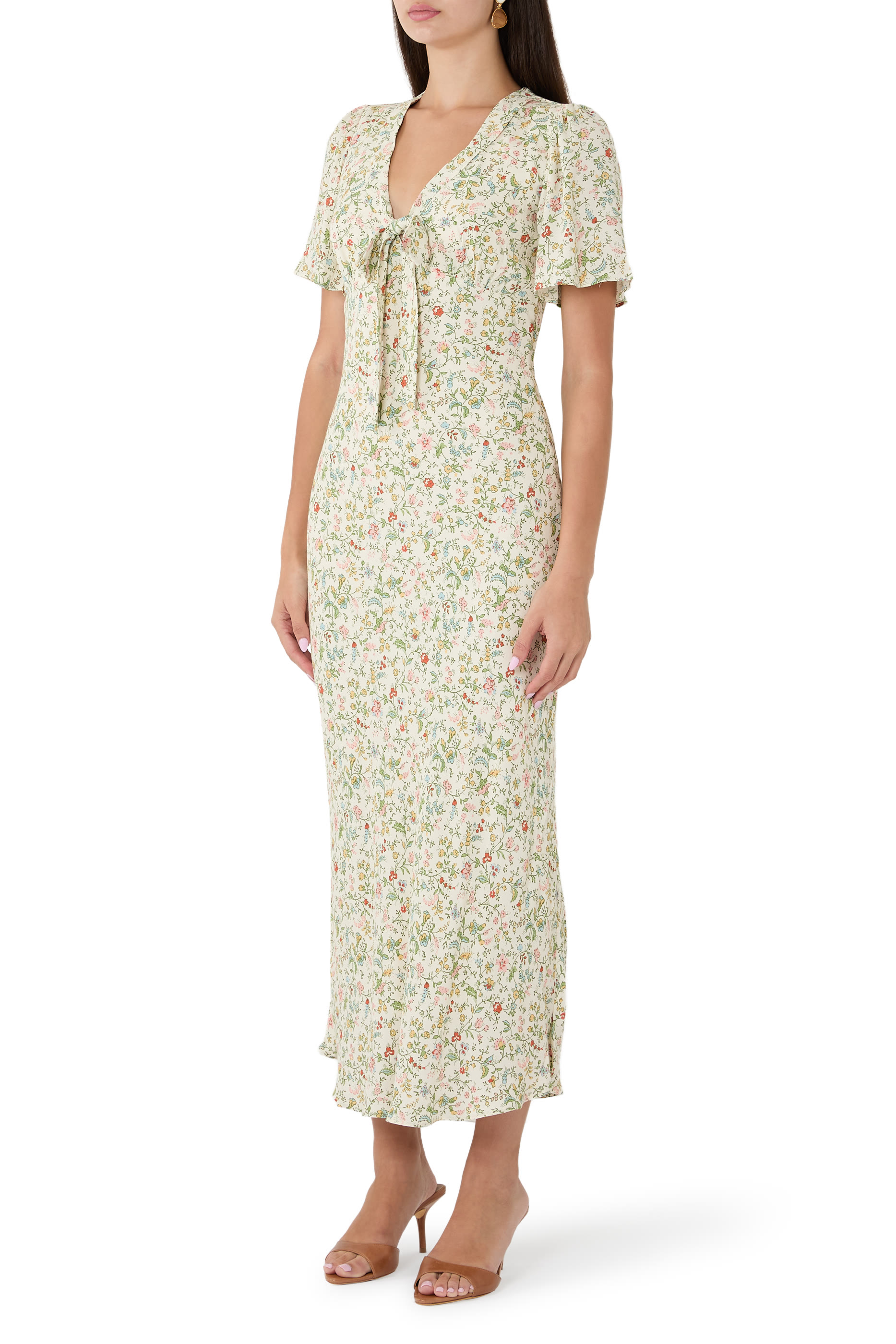 Tyra Floral Midi Dress