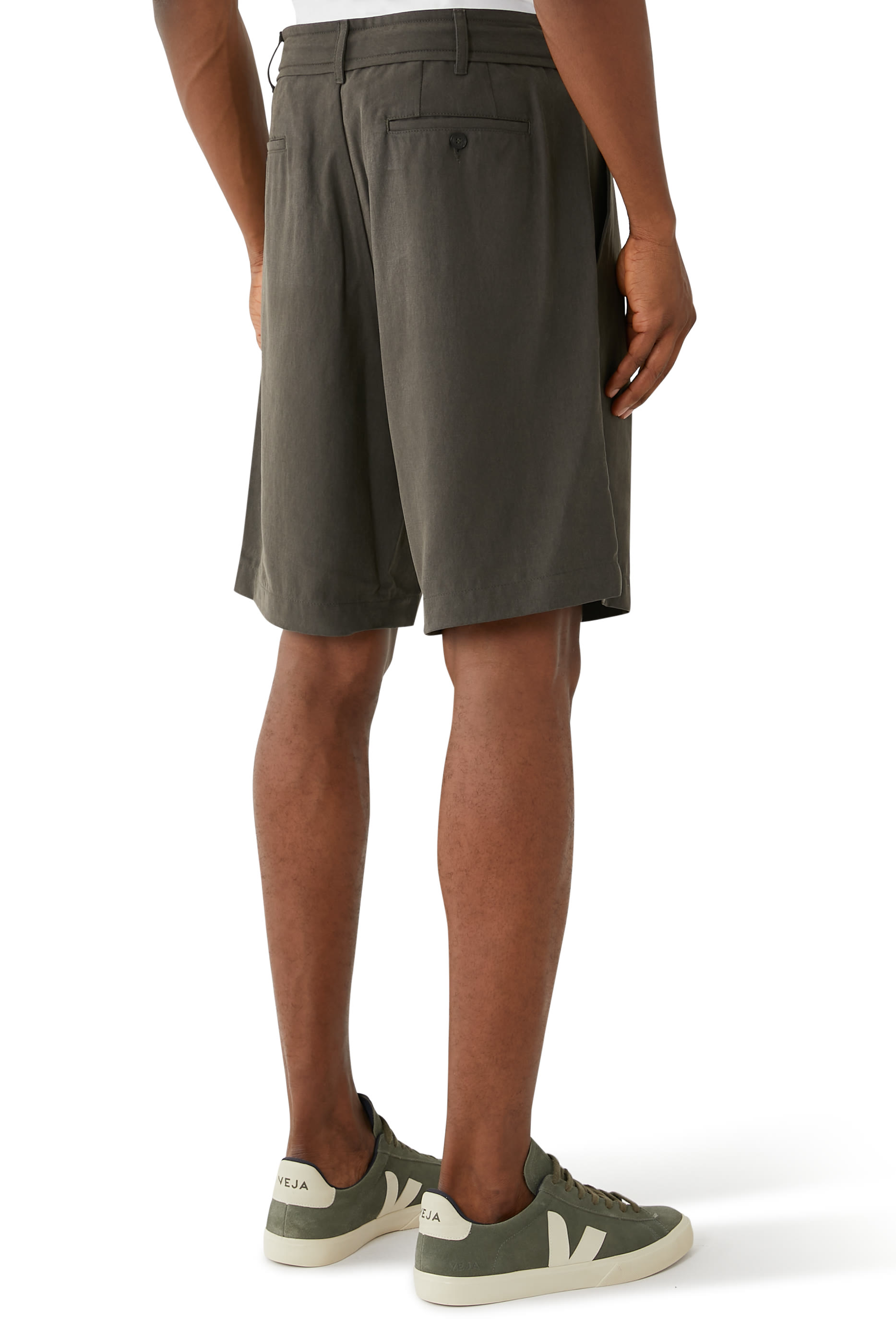 ASV Lyocell-Blend Drawstring Bermunda Shorts