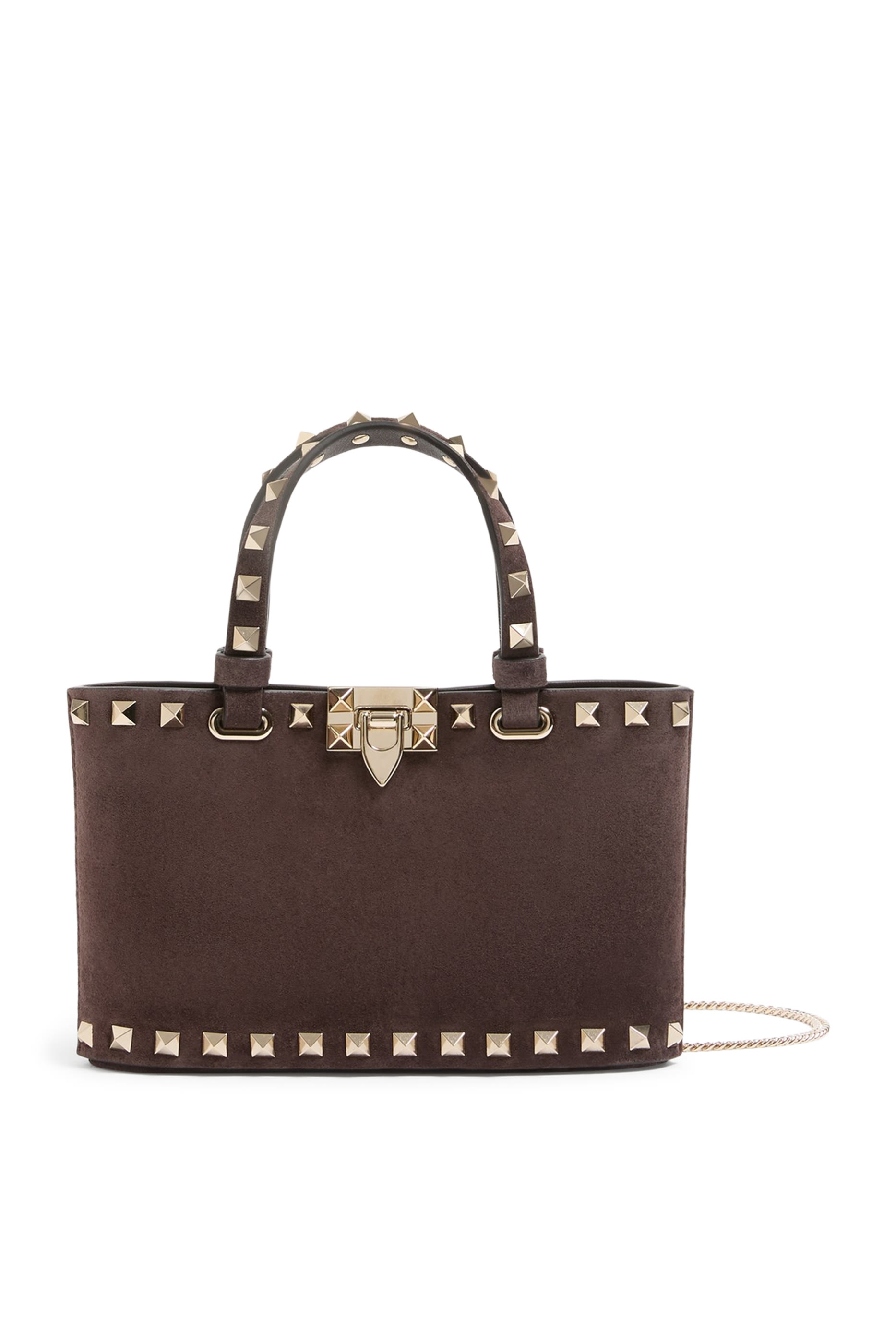 Rockstud Mini Suede Shopping Bag 