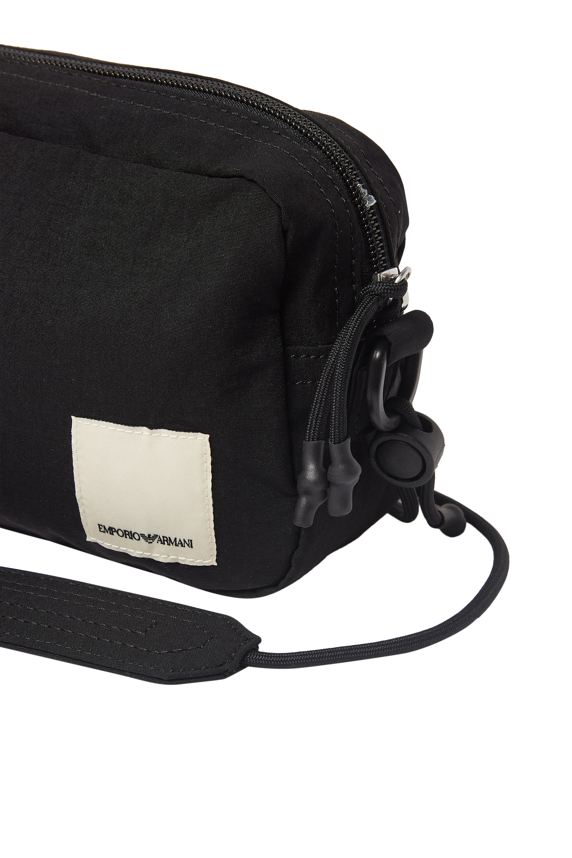 Logo Patch Nylon Crossbody Bag