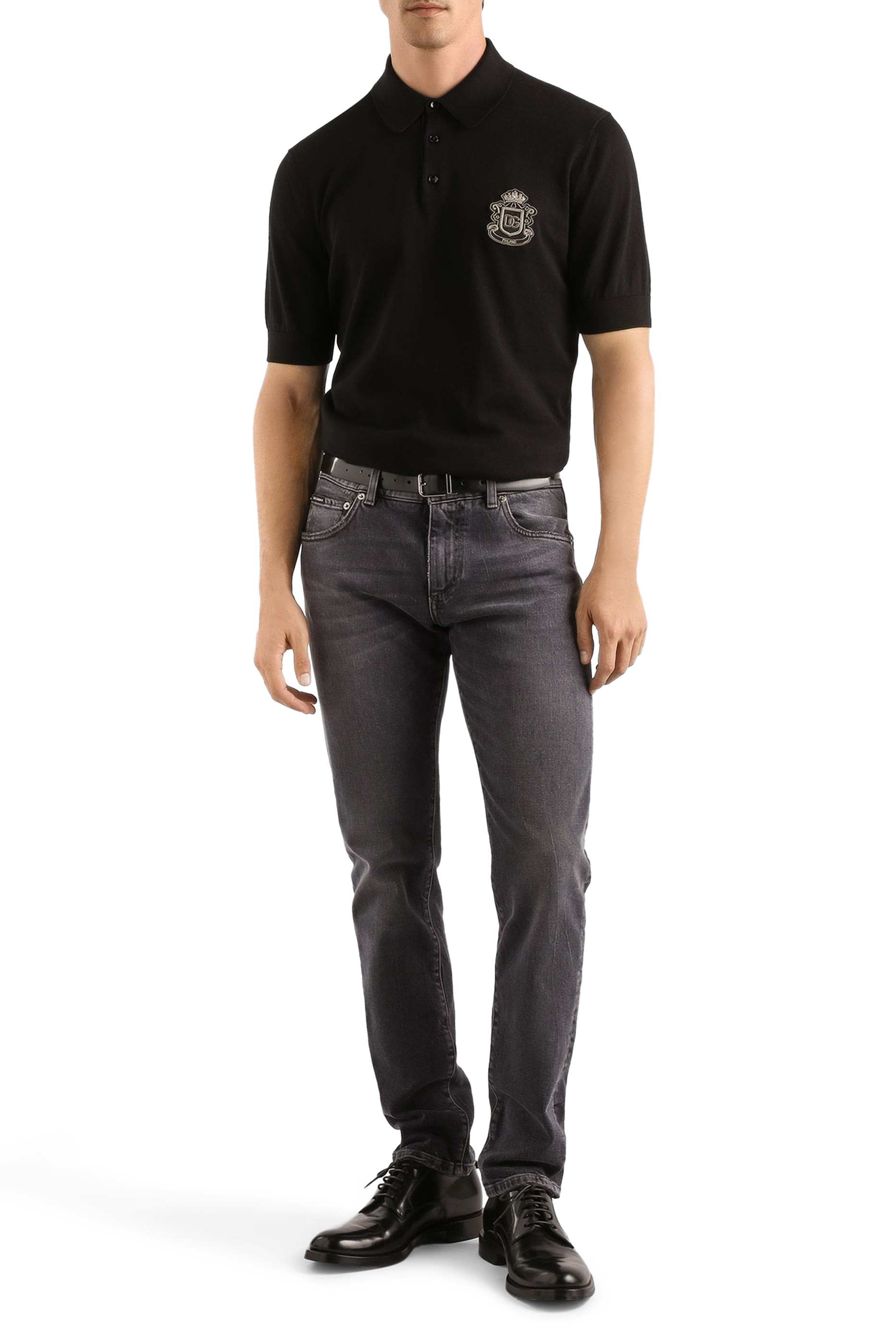 Slim-Fit Denim Trousers