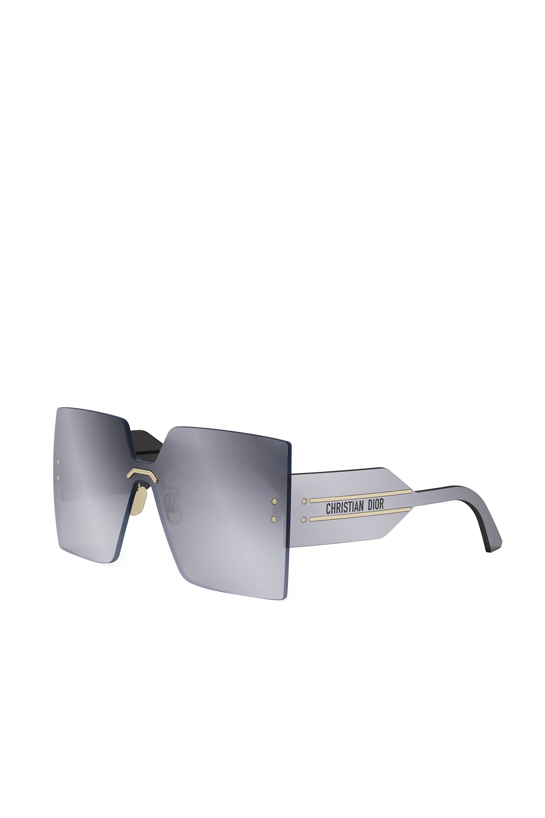 DiorClub M5U Silver Geometric Sunglasses