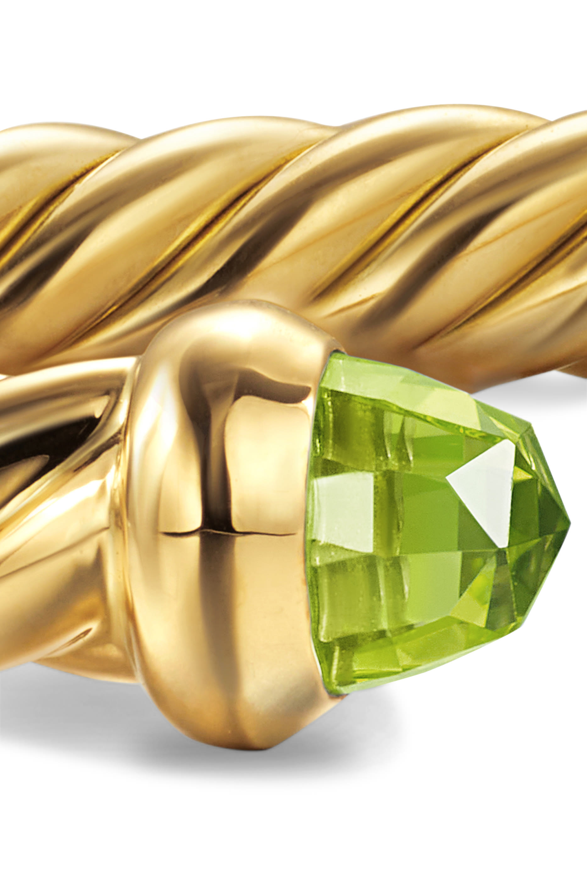 Cablespira® Flex Bracelet, 18k Yellow Gold & Peridot