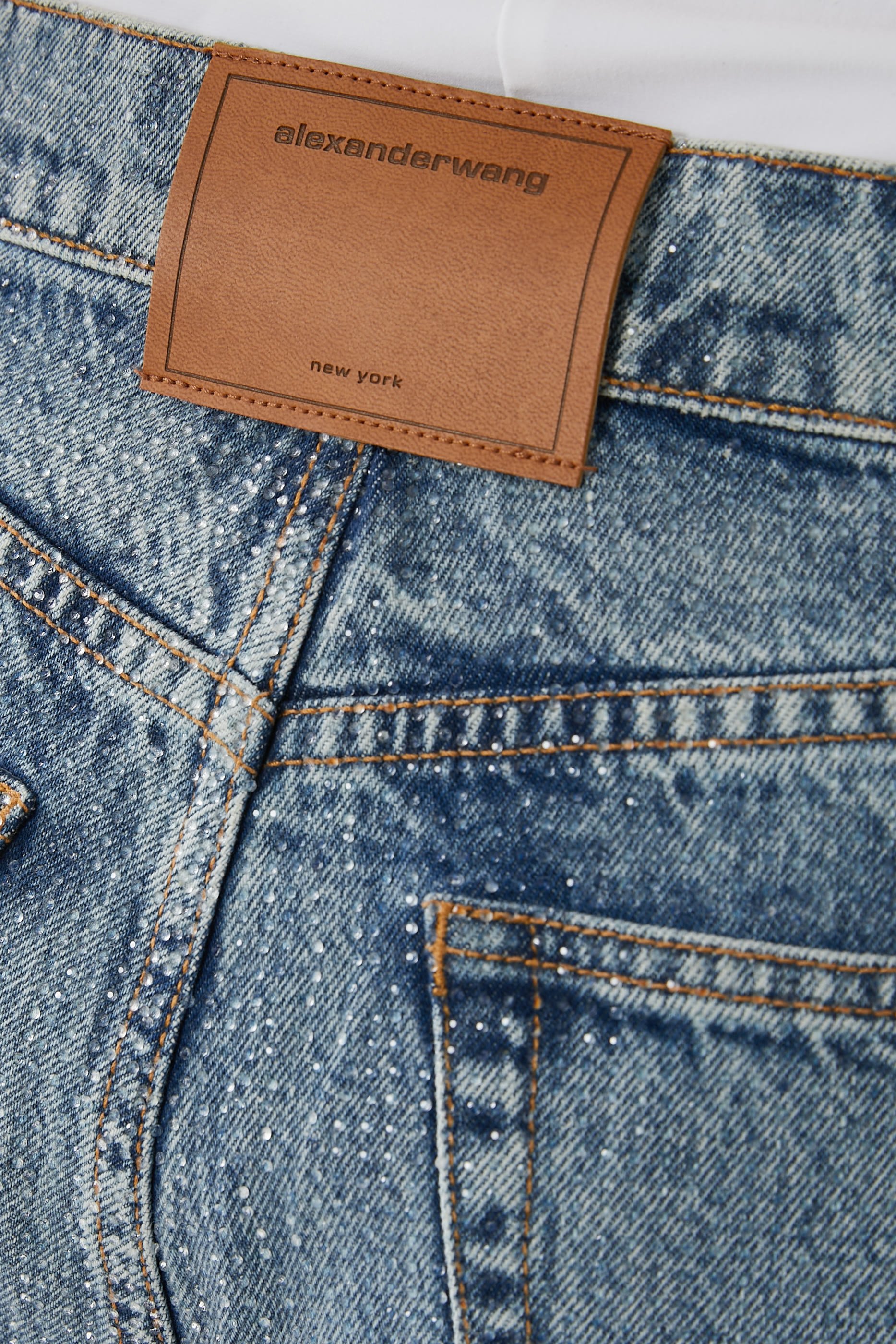 Straight Leg Denim Jeans