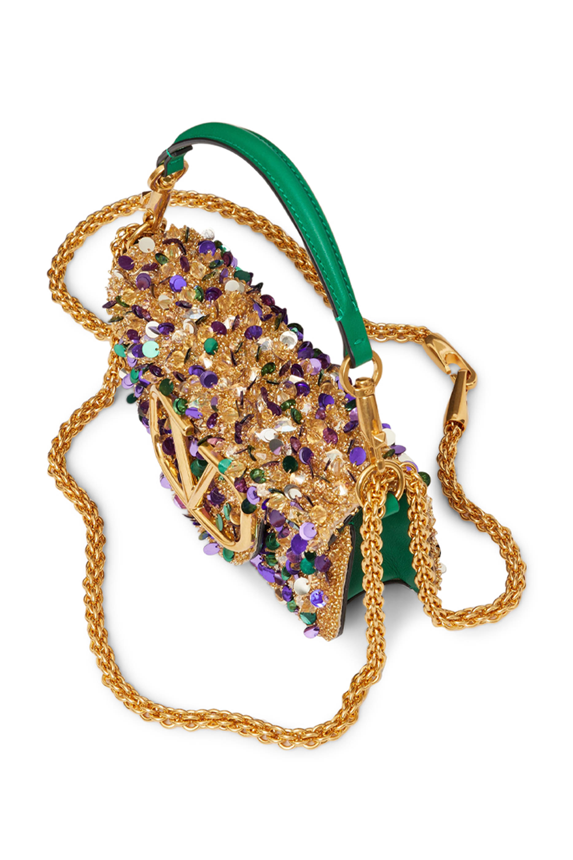 Valentino Garavani Loc&ograve; 3D Embroidery Mini Shoulder Bag