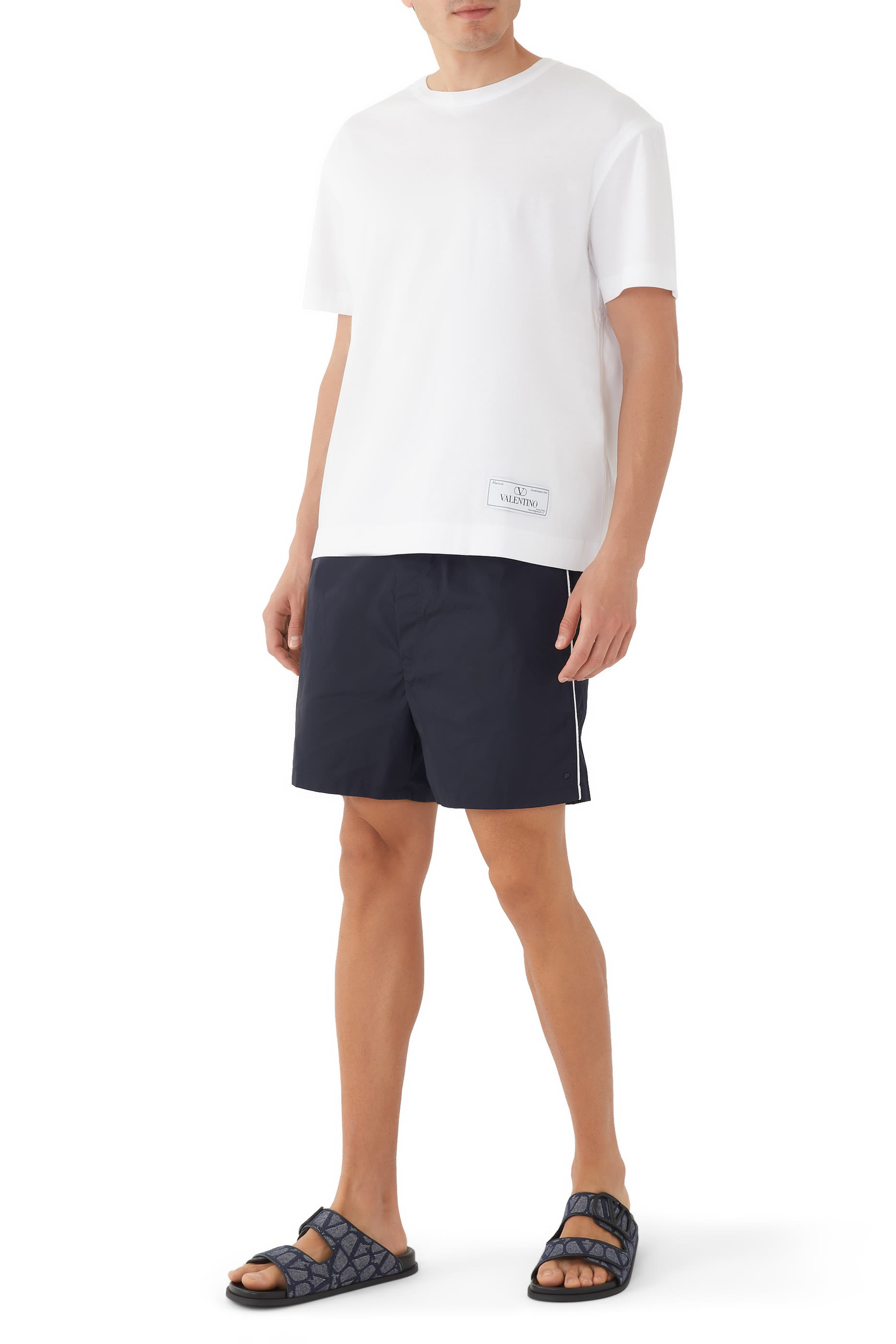 Side Stripe Swim Shorts