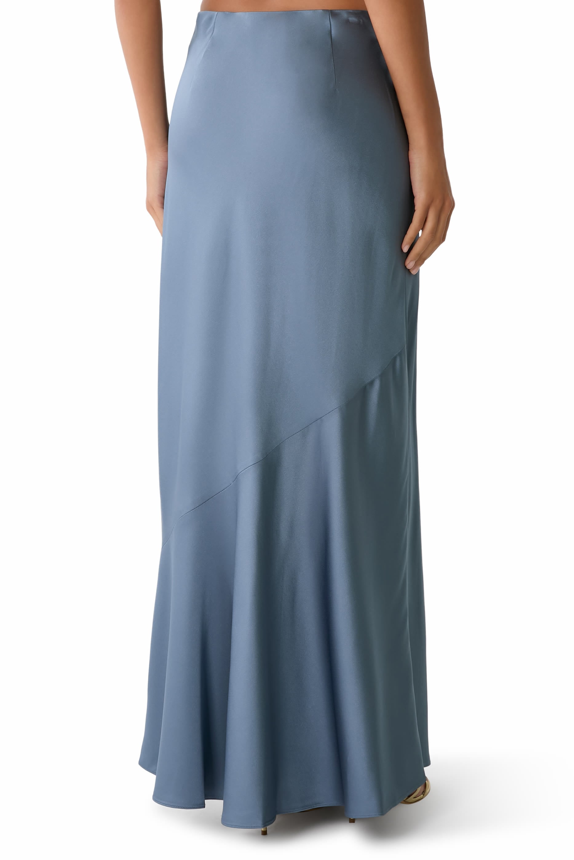 Satin Maxi Slip Skirt 