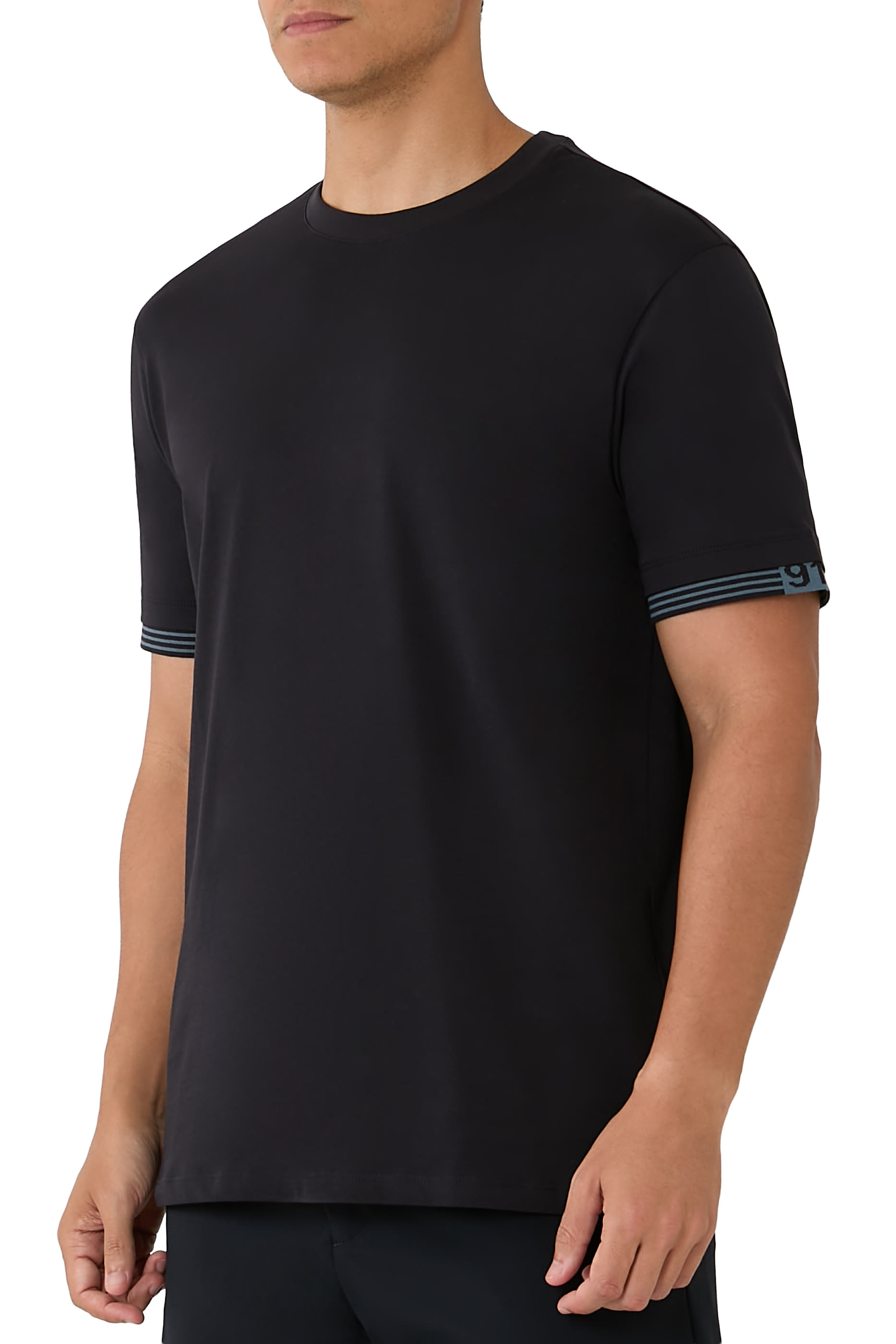 91 AX Logo Cotton-Jersey T-Shirt