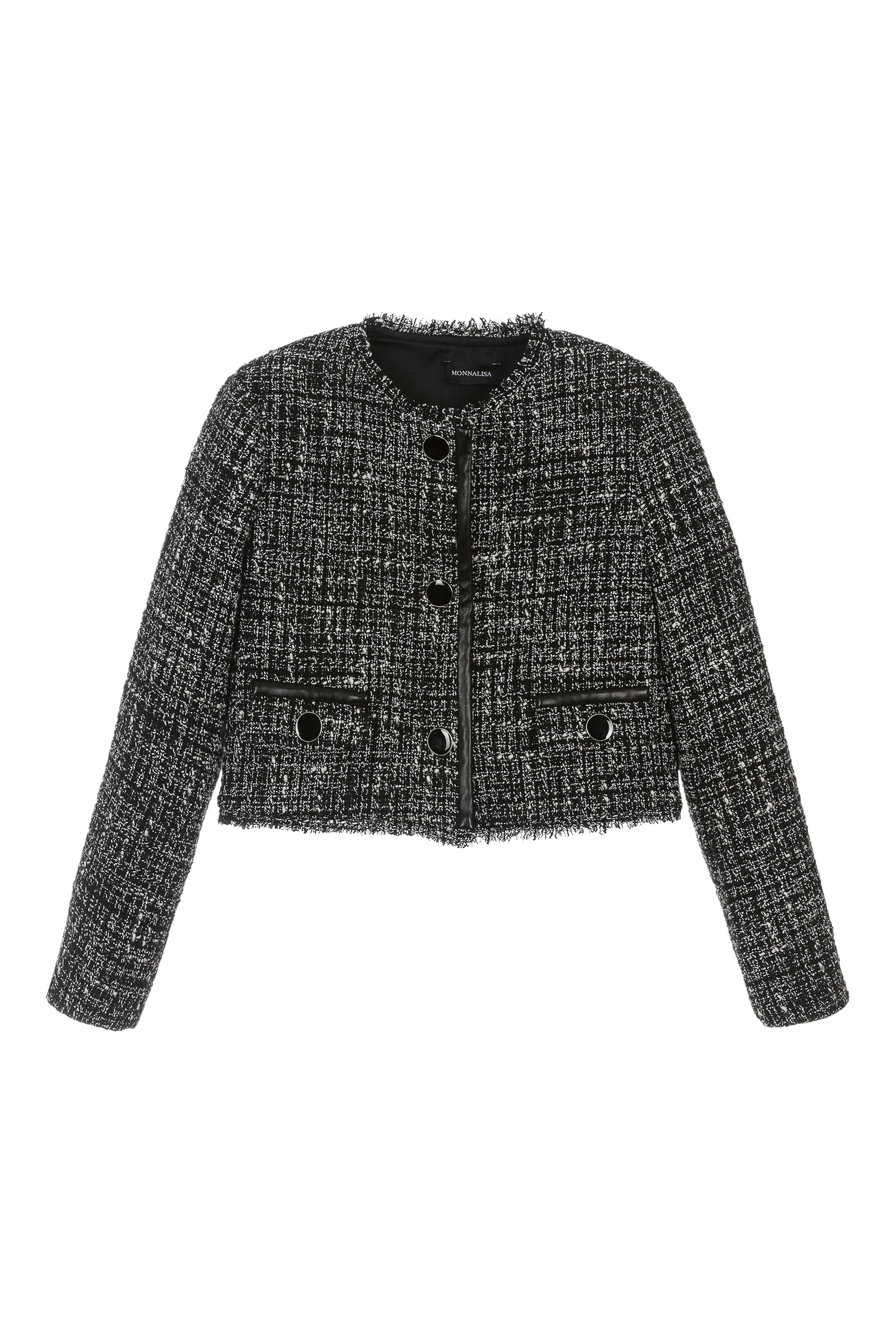 Kids Cropped Tweed Jacket