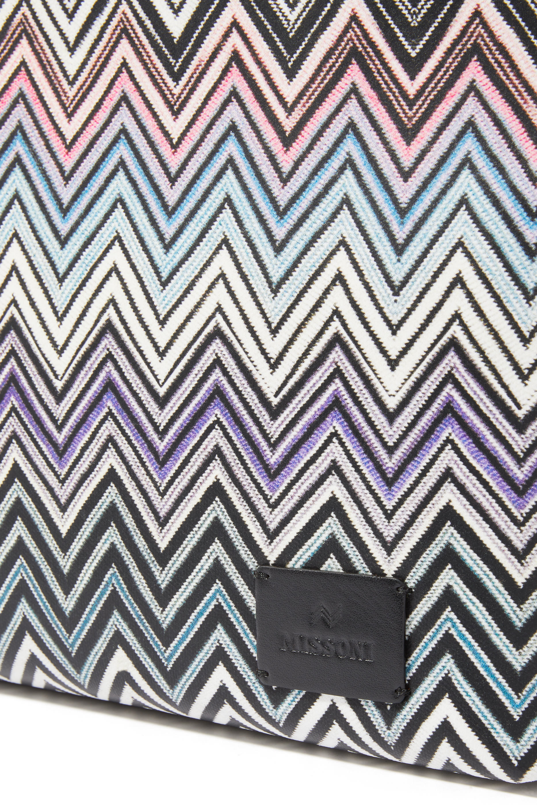 Zigzag Coated Fabric Medium Tote Bag