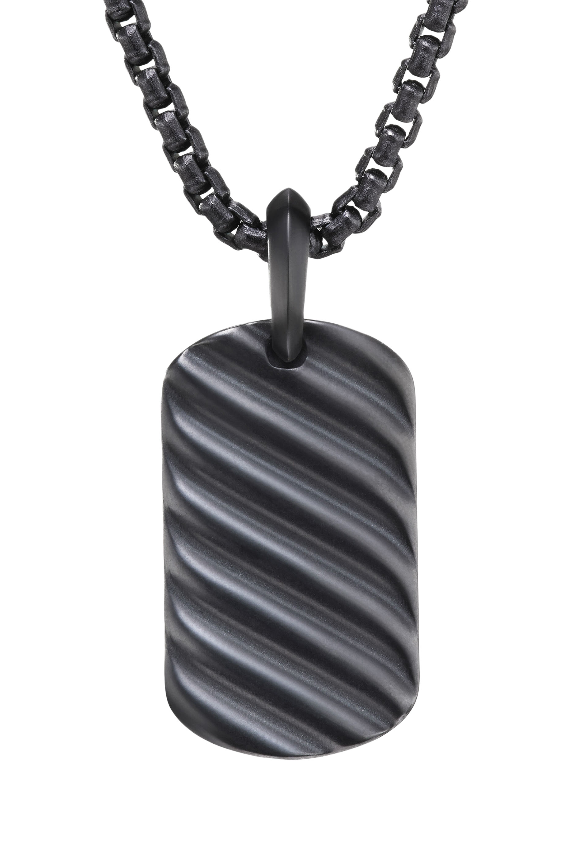 Sculpted Cable Tag Pendant