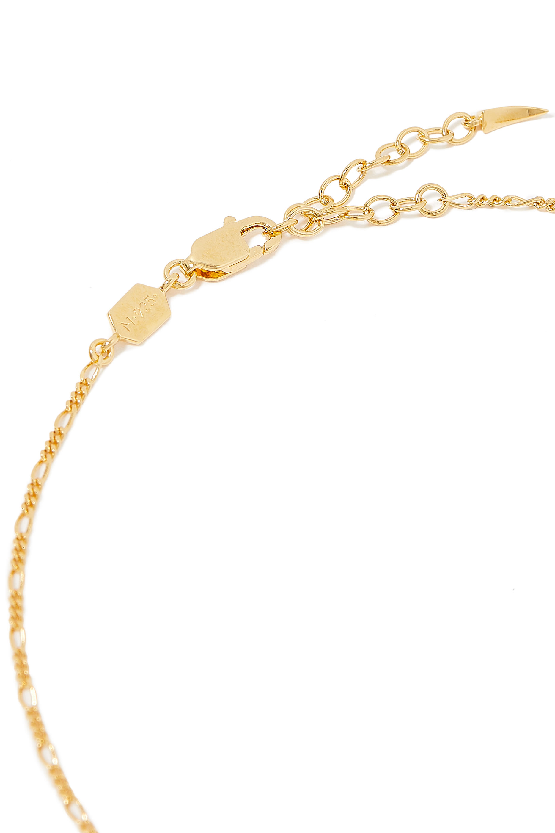 Lucy Williams Gemstone Horn Necklace, 18k Recycled Gold Vermeil on Recycled Sterling Silver & Black Onyx