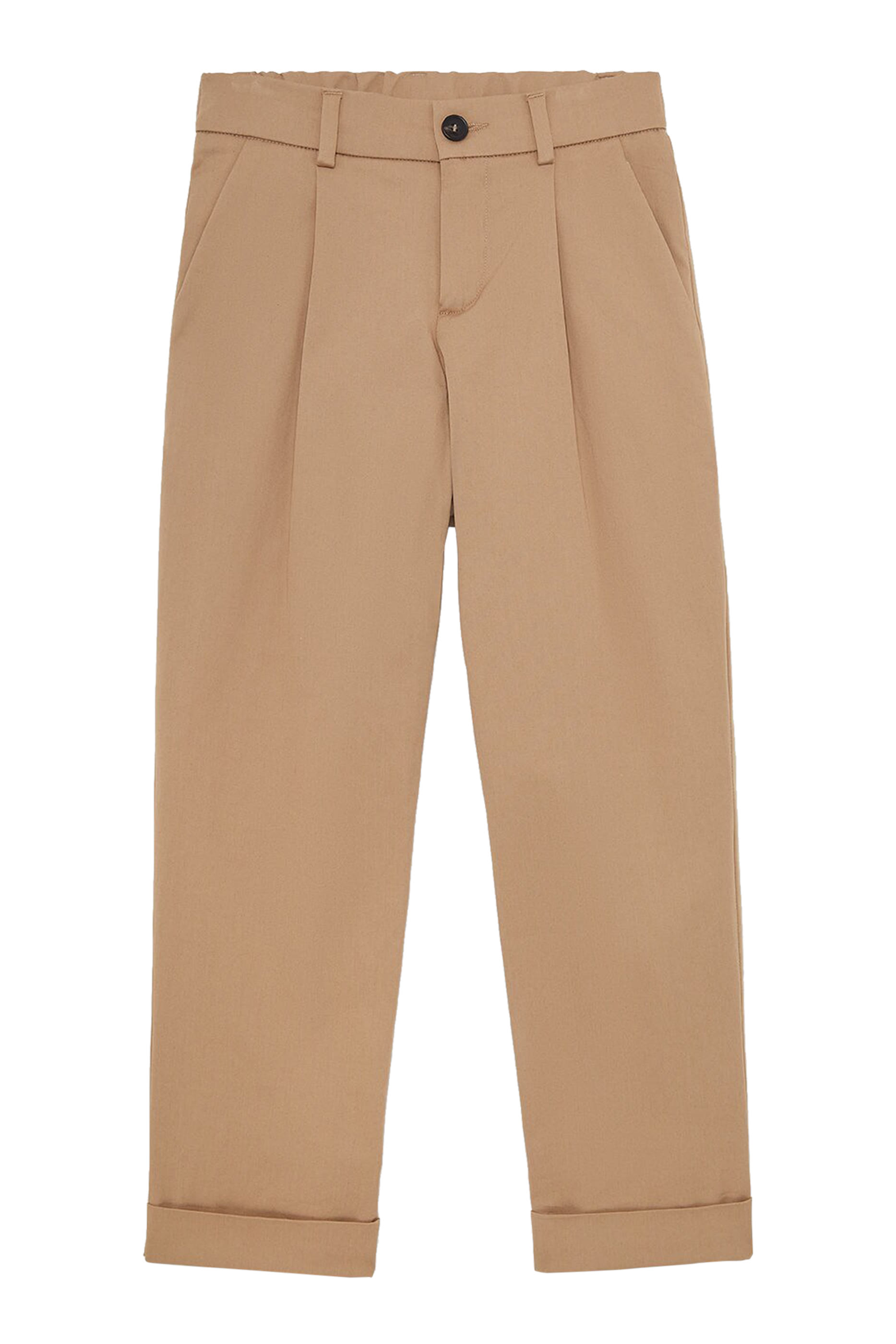 Kids Cotton Cuffed Trousers