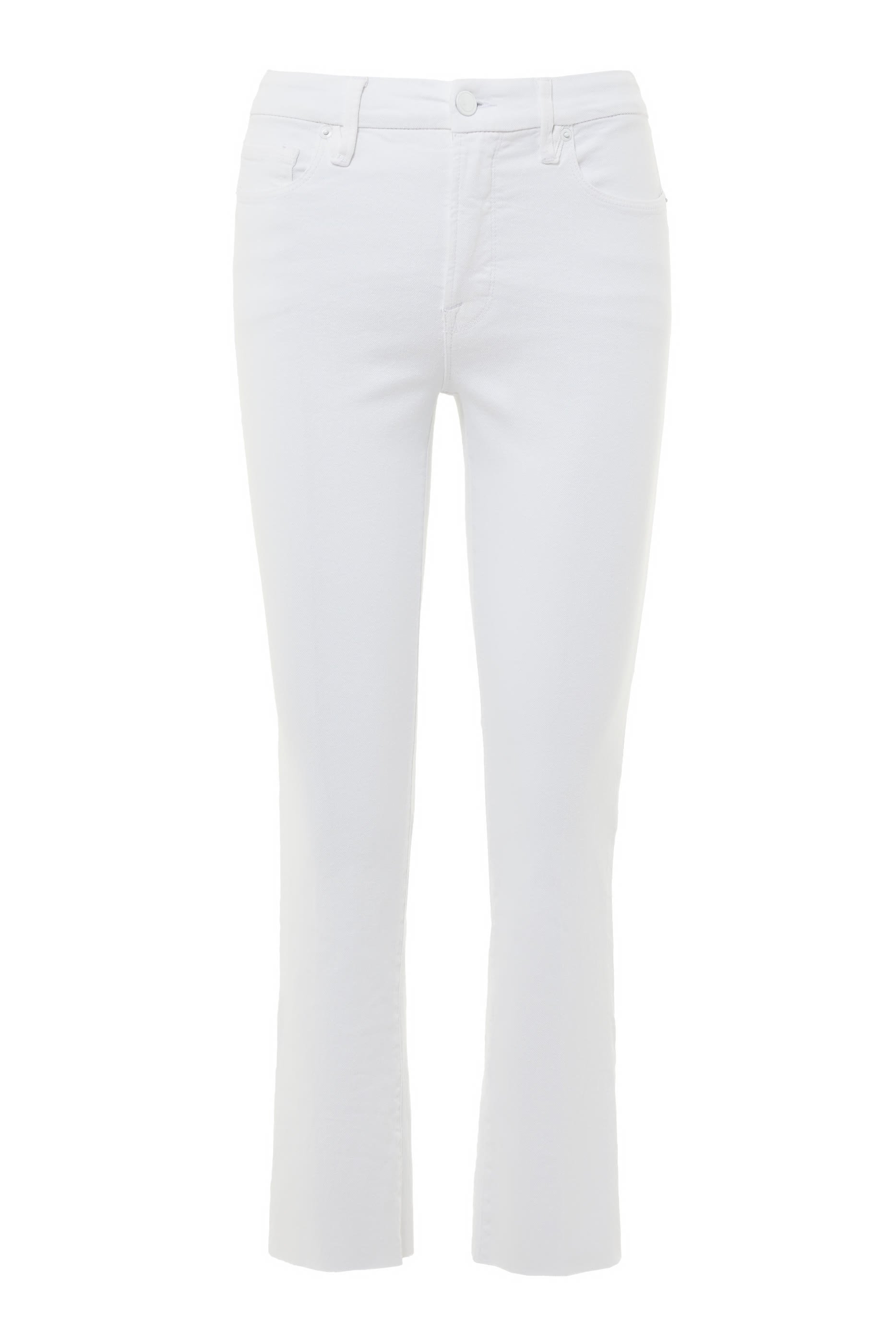 Straight Raw Hem Jeans