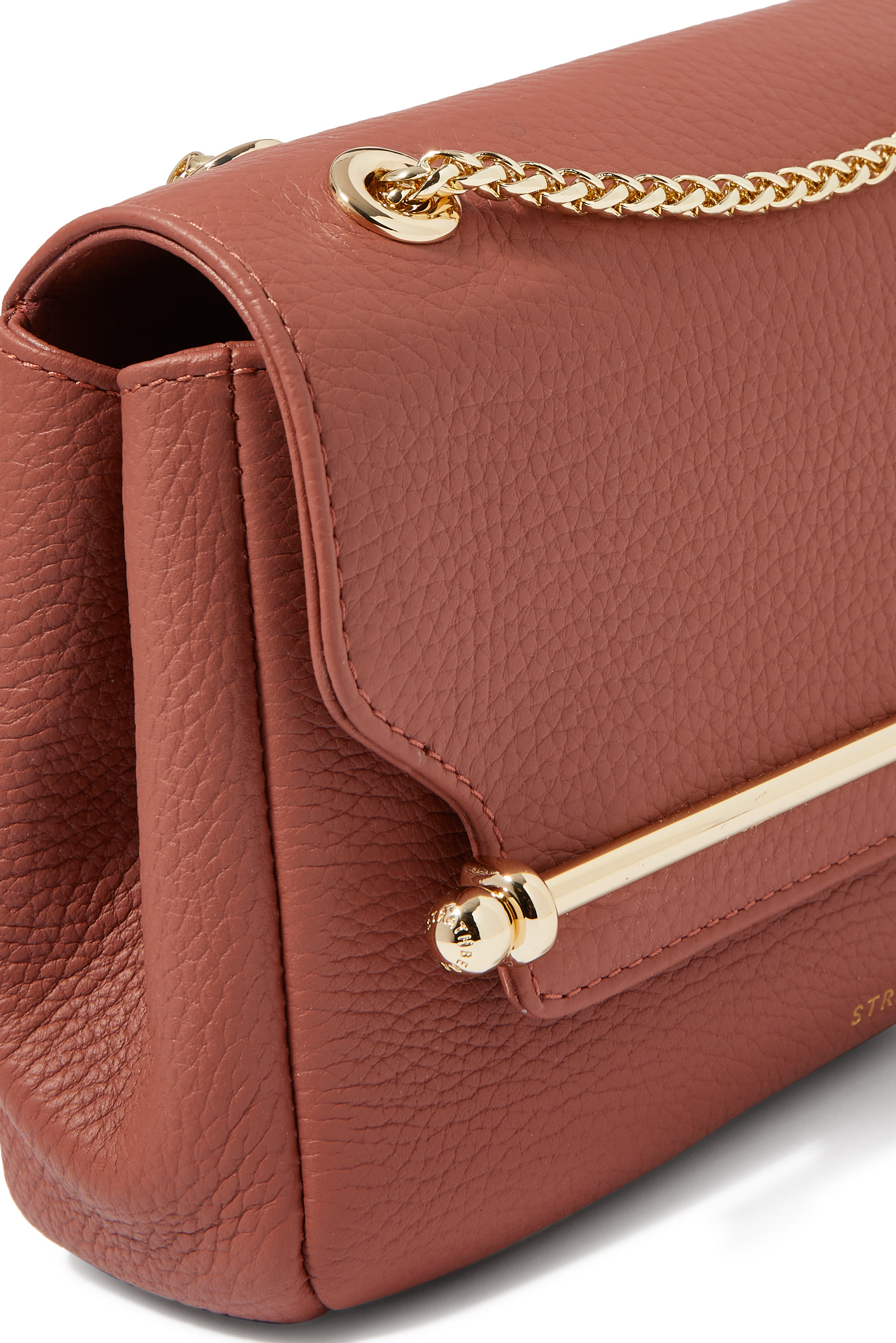 East/West Mini Crossbody Leather Mini Handbag