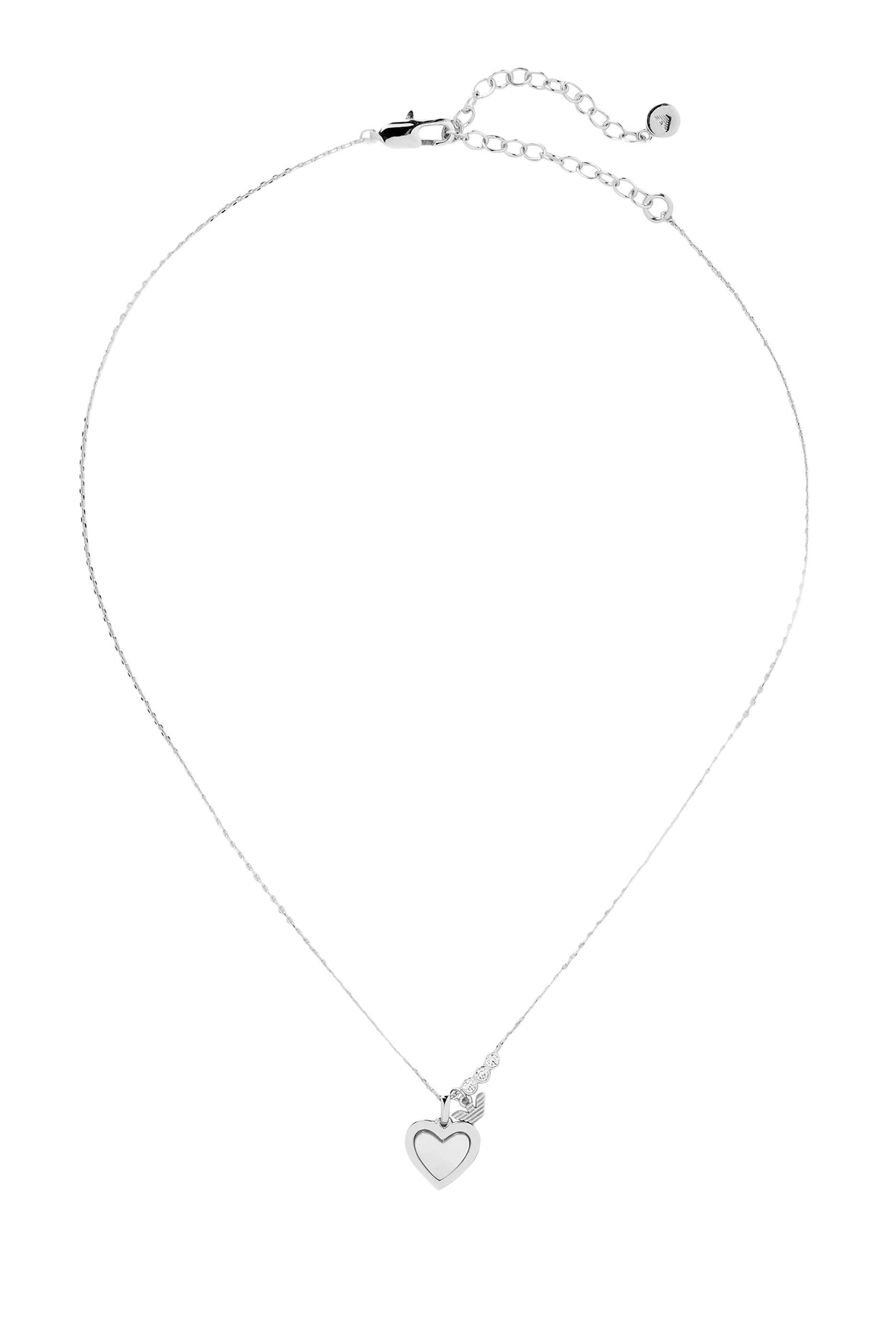 Silver-Tone Brass Pendant Set